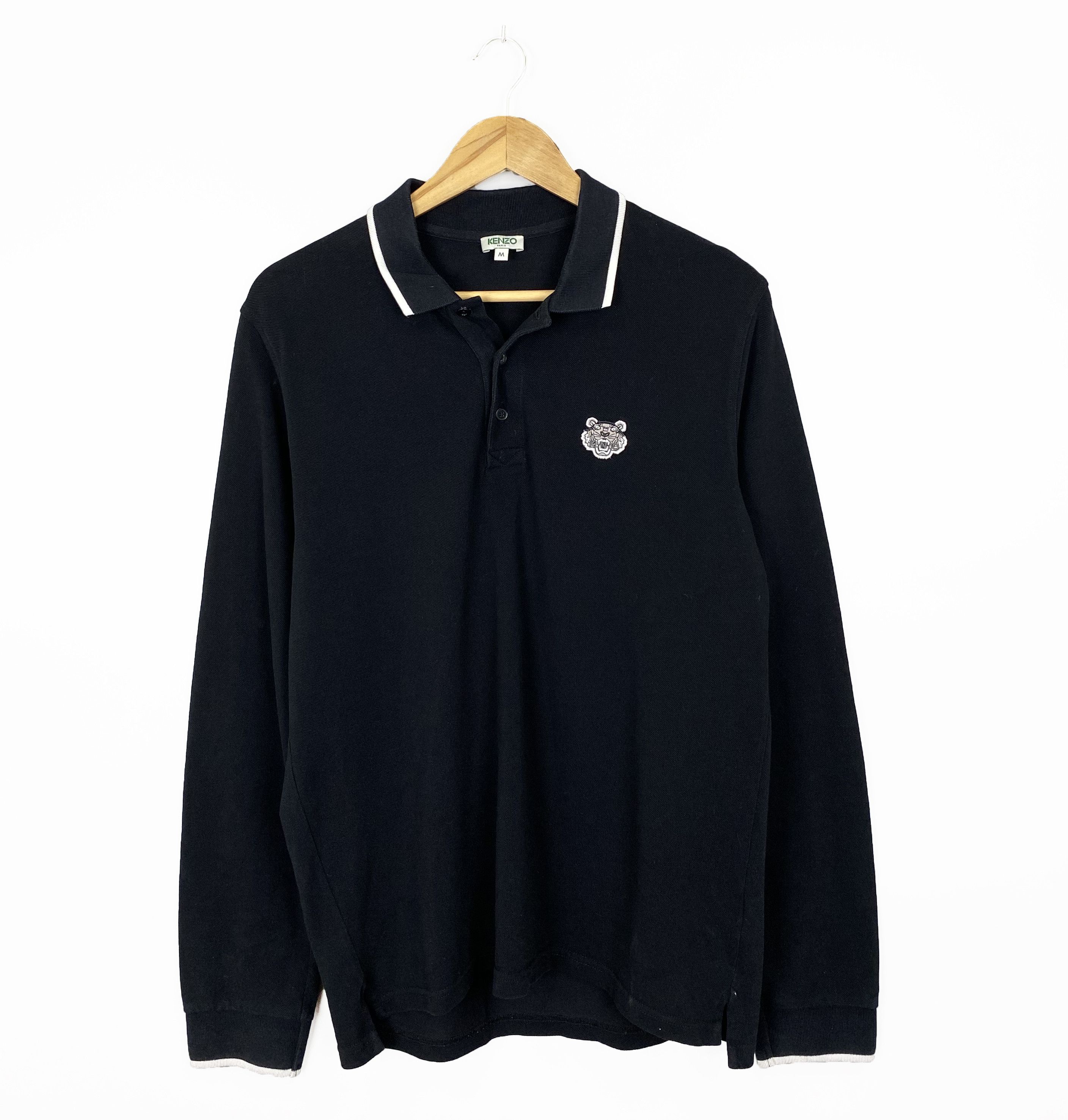 Kenzo KENZO Tiger Logo Black Long Sleeve Grailed