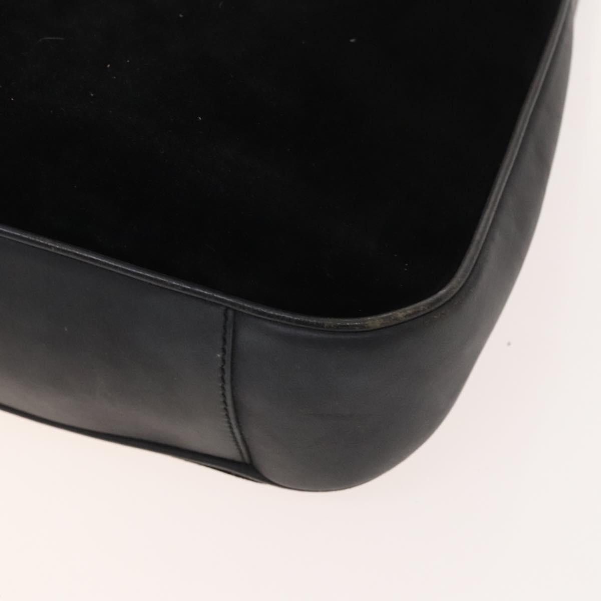 Gucci GUCCI Bamboo Hand Bag Suede Black Gold 001 1014 001 1014 Size ONE SIZE - 12 Thumbnail
