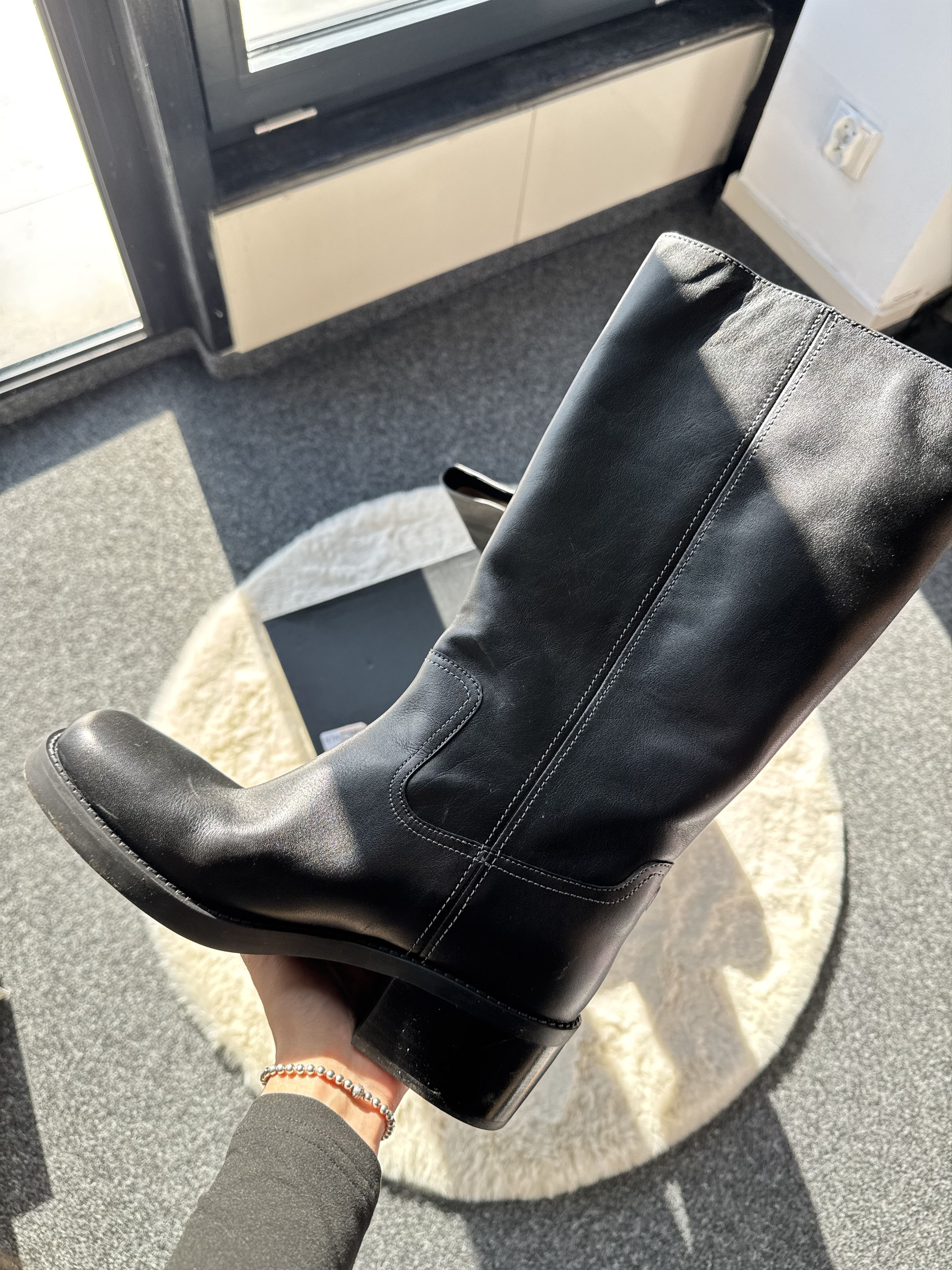 Coach Coach Black leather cowboy boots 40 Size US 9 / IT 39 - 2 Thumbnail
