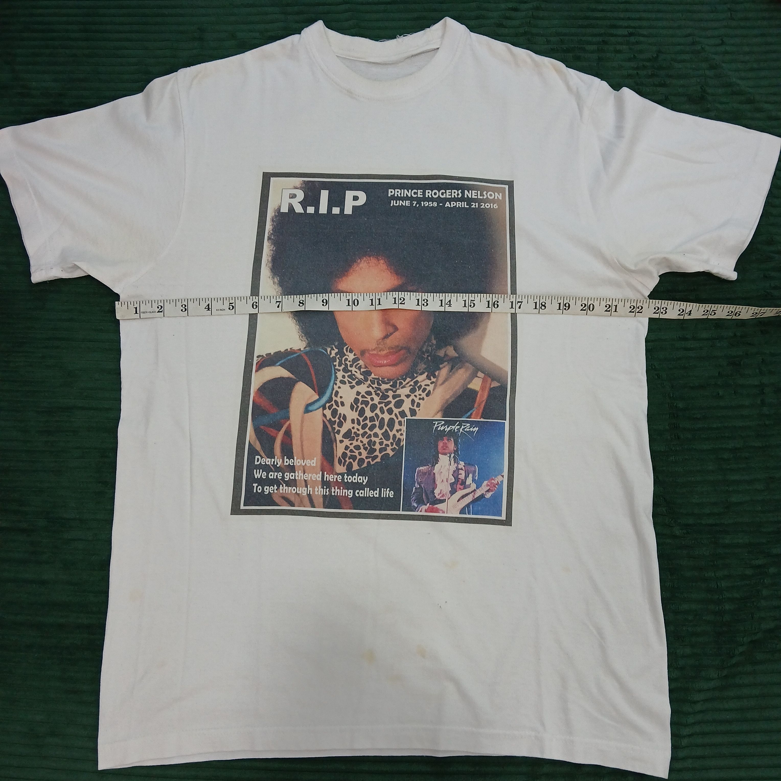 Band Tees PRINCE Rogers Nelson Europe Tee (Purple Rain) Size US XL / EU 56 / 4 - 7 Thumbnail