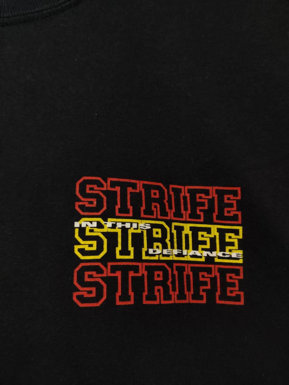 Band Tees Vtg Strife " In This Defiance " Album Promo T-Shirt Size US L / EU 52-54 / 3 - 3 Thumbnail
