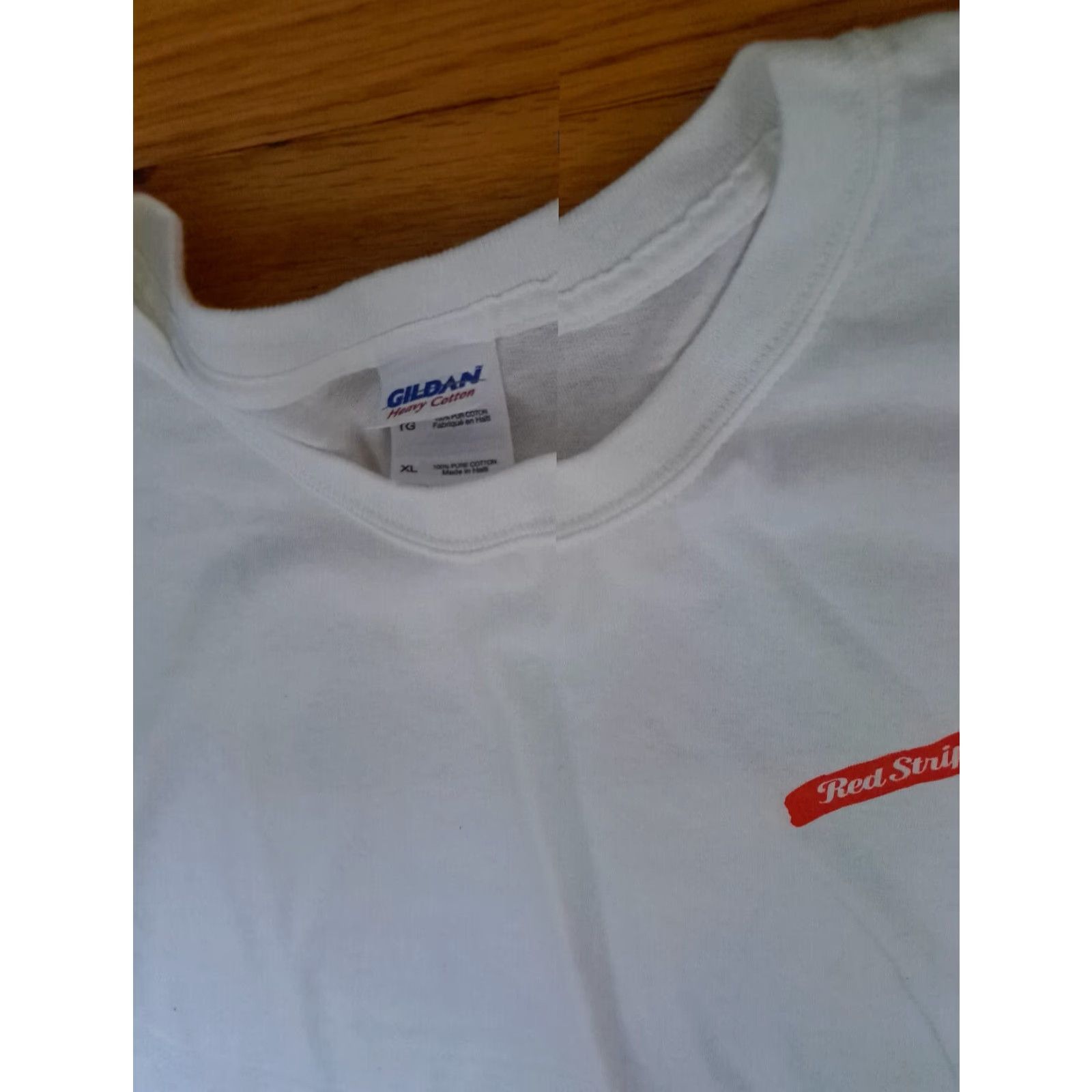 Gildan Gildan T-Shirt Red Stripe Stubby Bottles Beer Colorful X-Large Multicolor White Printed Men XL Shirt Size US XL / EU 56 / 4 - 5 Thumbnail