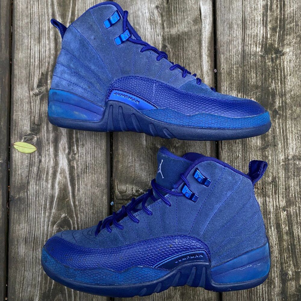 Jordan Brand 2016 Air Jordan 12 Retro Deep Royal Blue Size 6 Blue Size US 6 / EU 39 - 2 Thumbnail