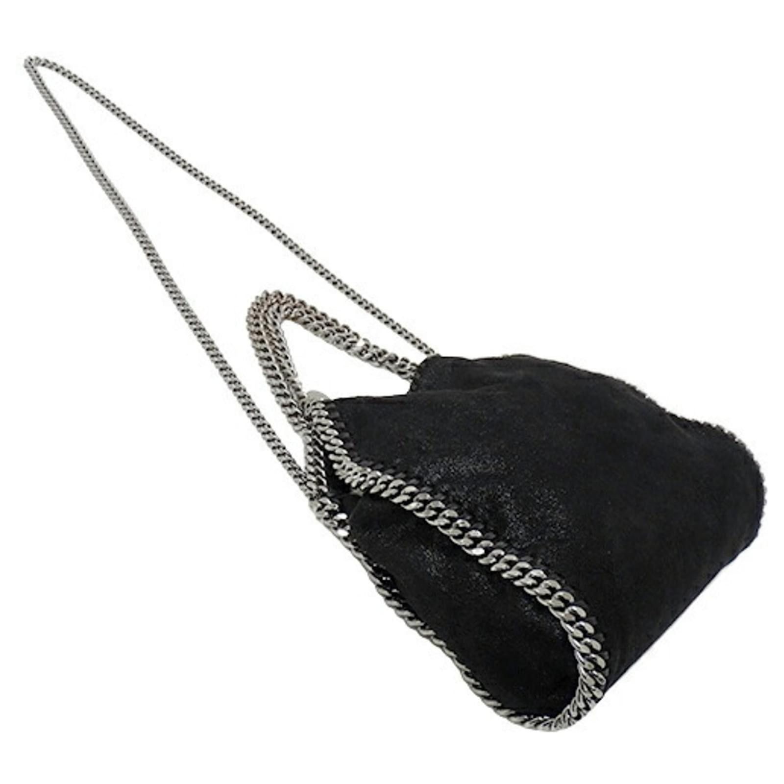 Stella McCartney o1s22i1n1024 Size: OS / 3 Chain Falabella Tote Bag in Black Size ONE SIZE - 4 Thumbnail