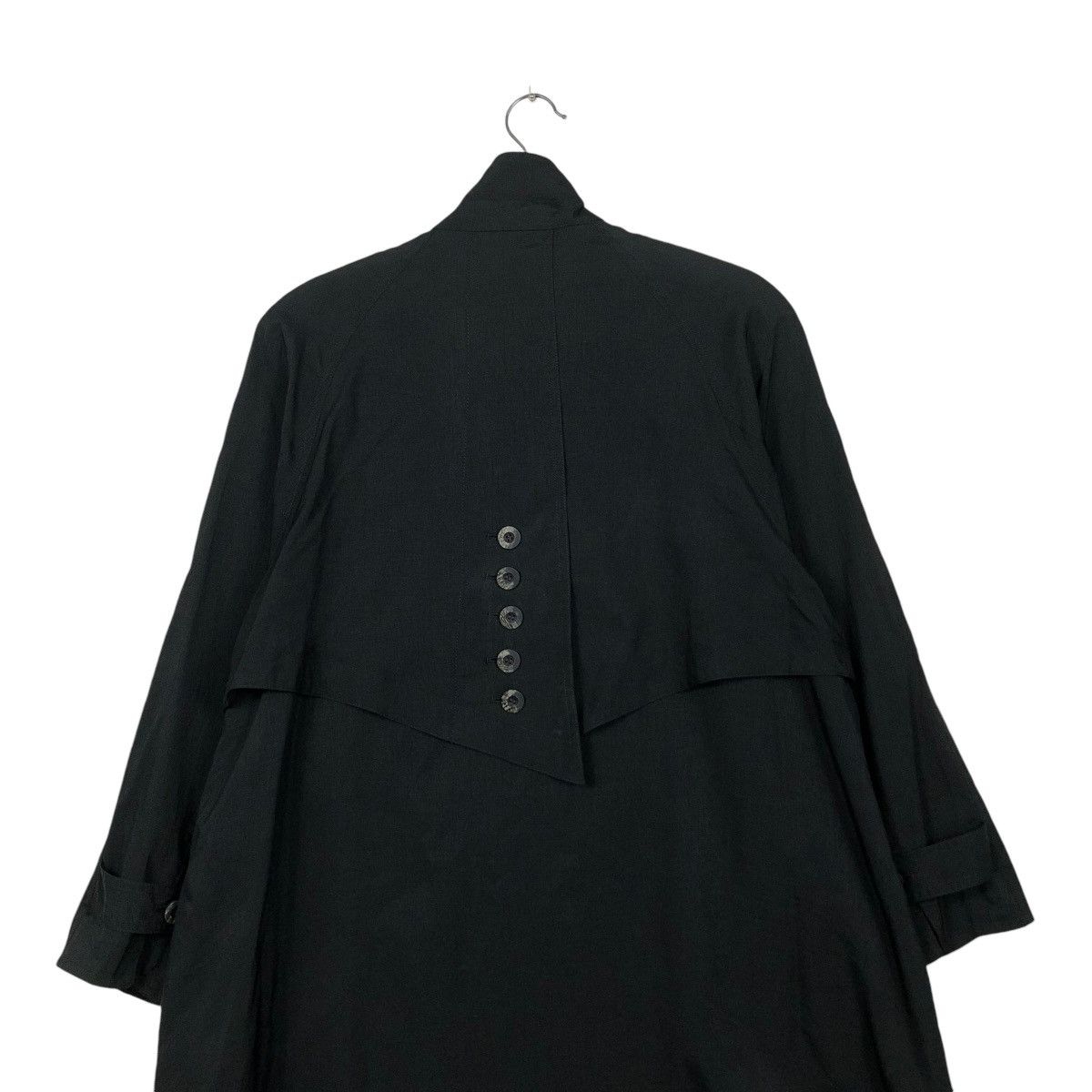 Japanese Brand 🔥VINTAGE LONG JACKET RICH BLACK LEAME ISSEY MIYAKE Size US M / EU 48-50 / 2 - 11 Thumbnail