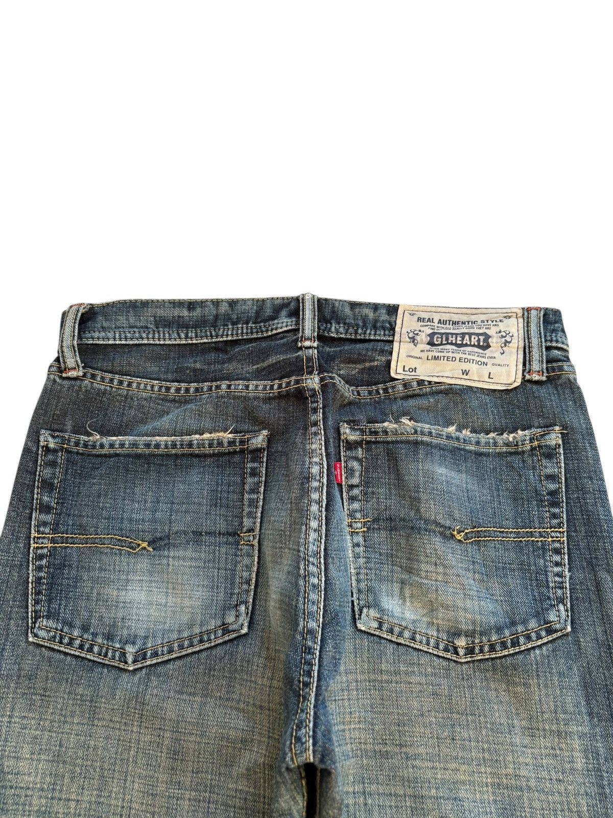 Japanese Brand Vintage Japanese Brand Rusty Mud Wash Ripped Loose Jeans Size US 31 - 8 Thumbnail