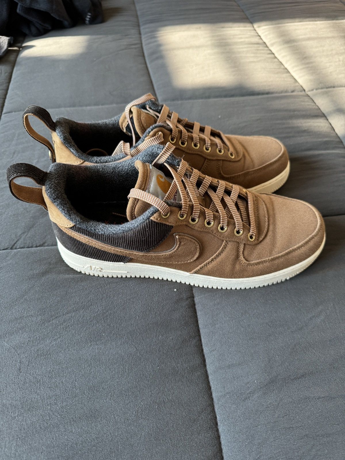 image of Carhartt Wip X Air Force 1 '07 Premium 'ale Brown' Shoes, Men's (Size 11)
