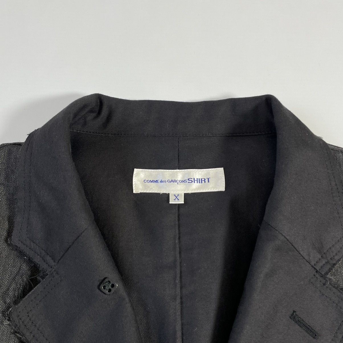 Comme des Garcons Herringbone Wool ‘Raw Edge’ Blazer Size 38R - 5 Thumbnail