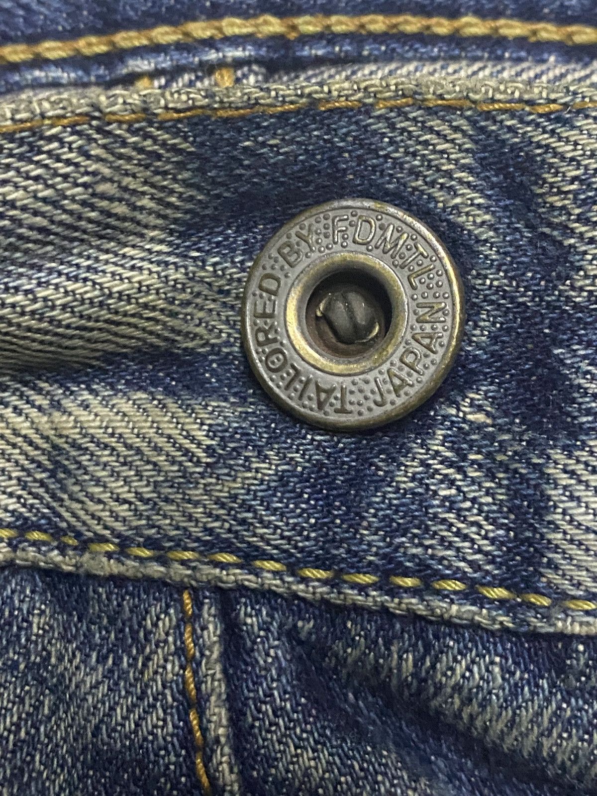 FDMTL Classic Straight Denim Crazy Mud Wash Jeans Size US 33 - 15 Thumbnail