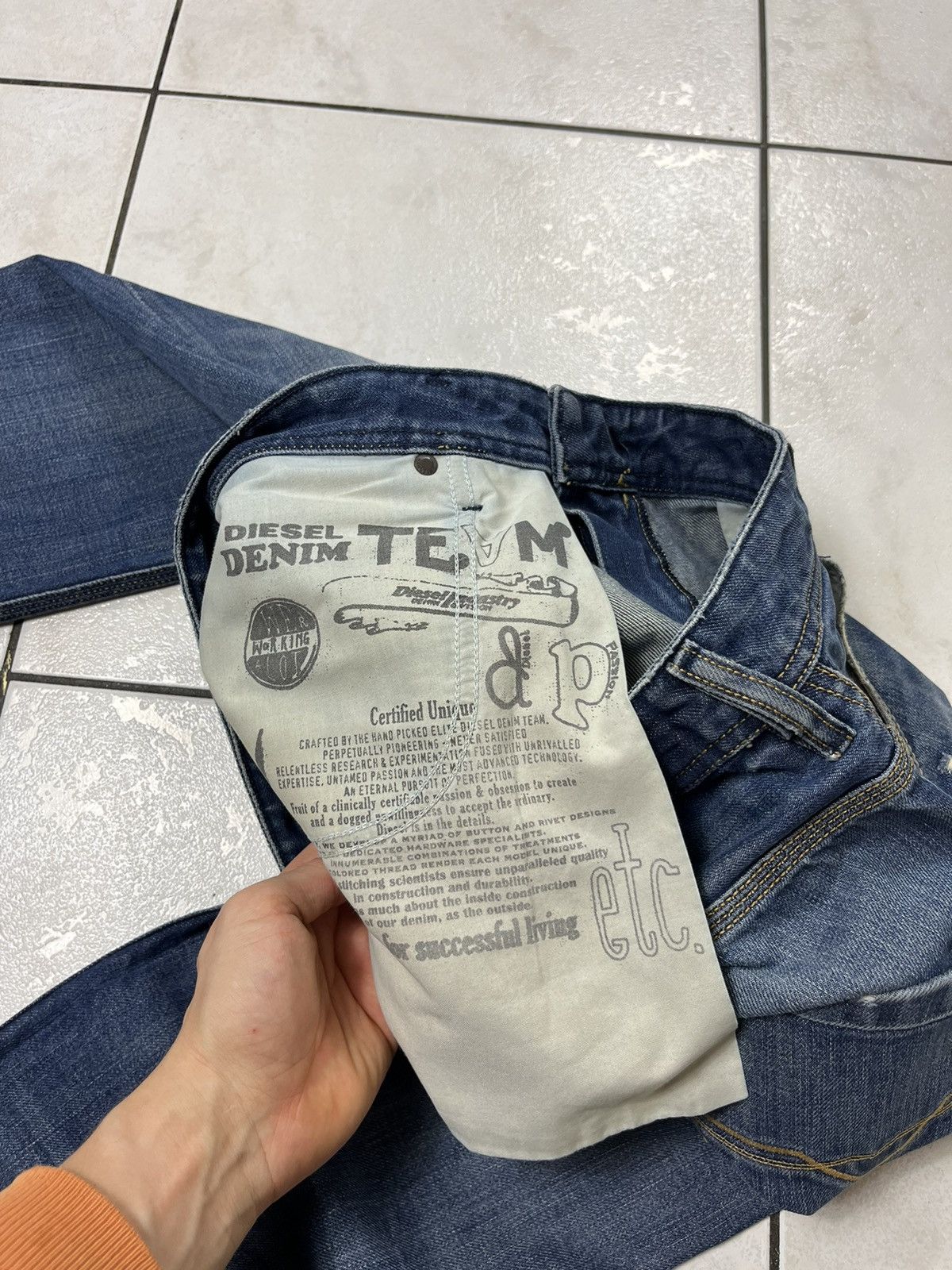 Diesel × Vintage Vintage Diesel krooley y2k distressed denim jeans pants Size US 30 / EU 46 - 19 Thumbnail