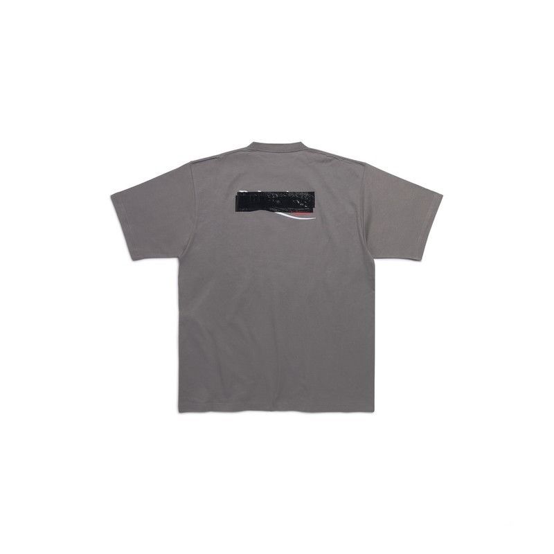 Balenciaga o1mt1gz0125 Gaffer T-Shirt Large Fit in Dark Grey Size US XXS / EU 40 - 2 Thumbnail