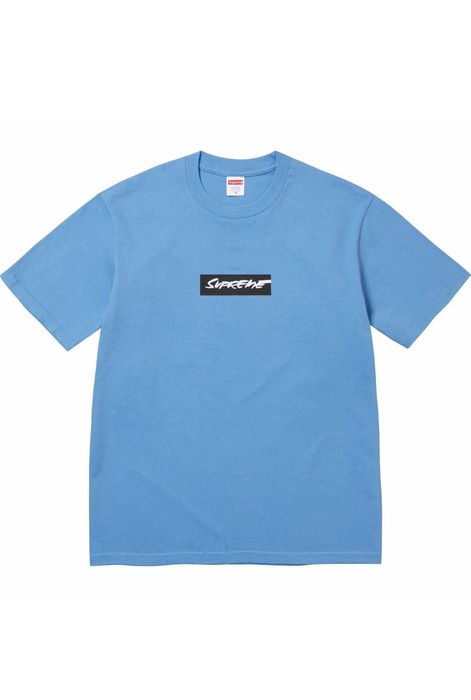 Supreme Futura Box Logo Tee - XLarge - Bright Blue | Grailed