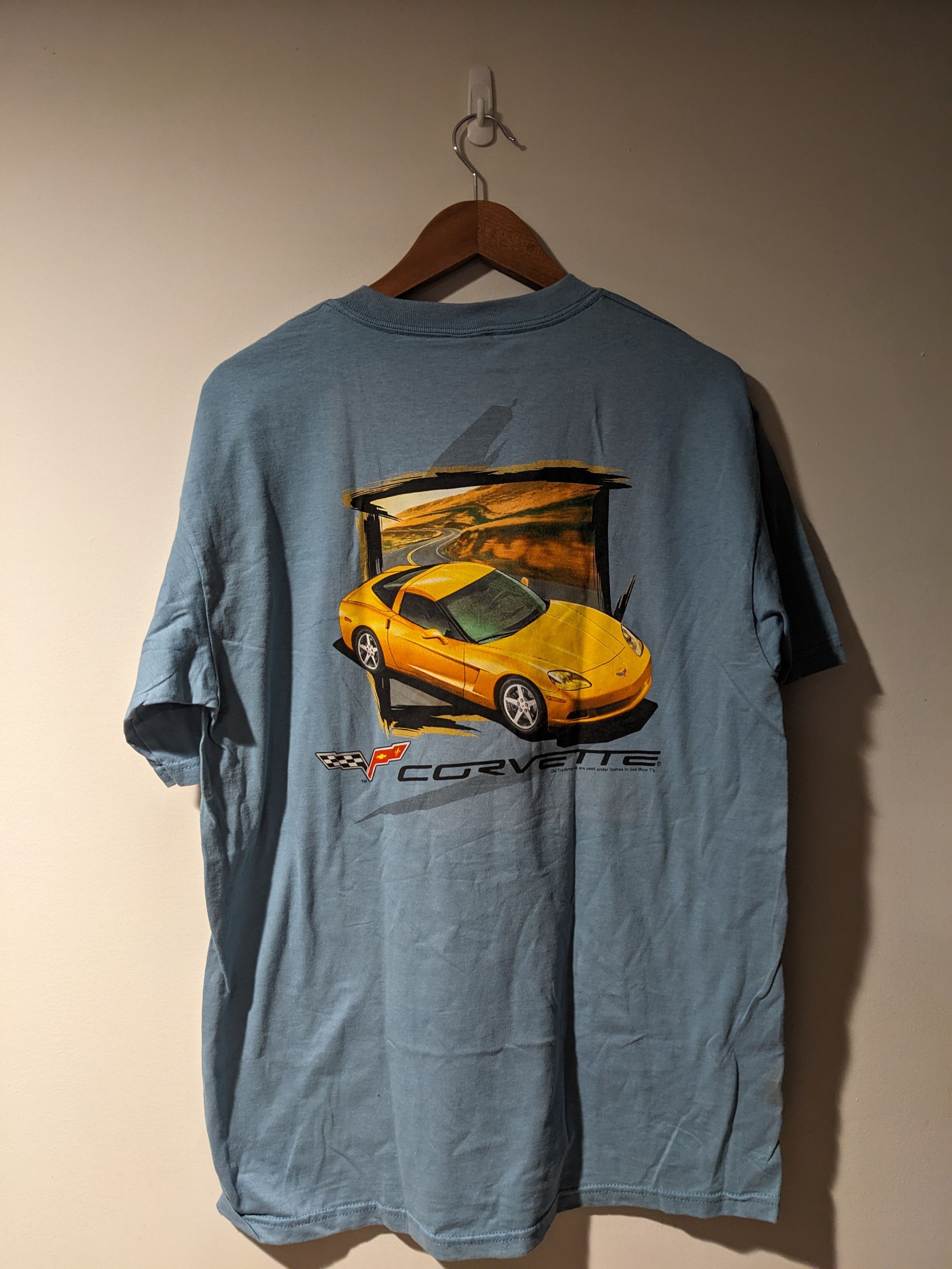 Chevrolet × Vintage Vintage Corvette Z6 Car Show Blue Large T-Shirt Size US L / EU 52-54 / 3 - 1 Thumbnail