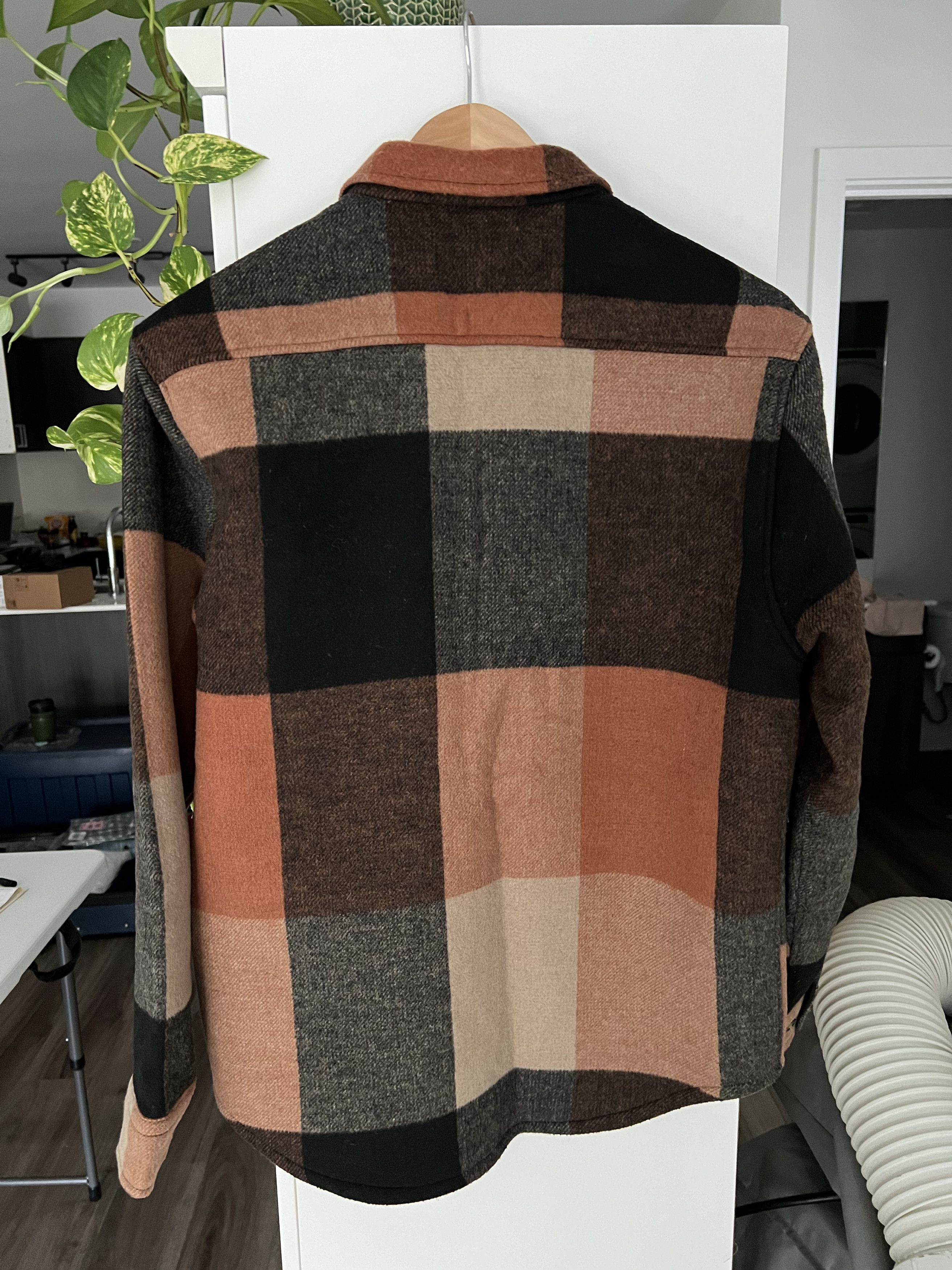 Buffalo London Buffalo Jackson Wool-blend Checkered Shirt Jacket Size US M / EU 48-50 / 2 - 2 Thumbnail