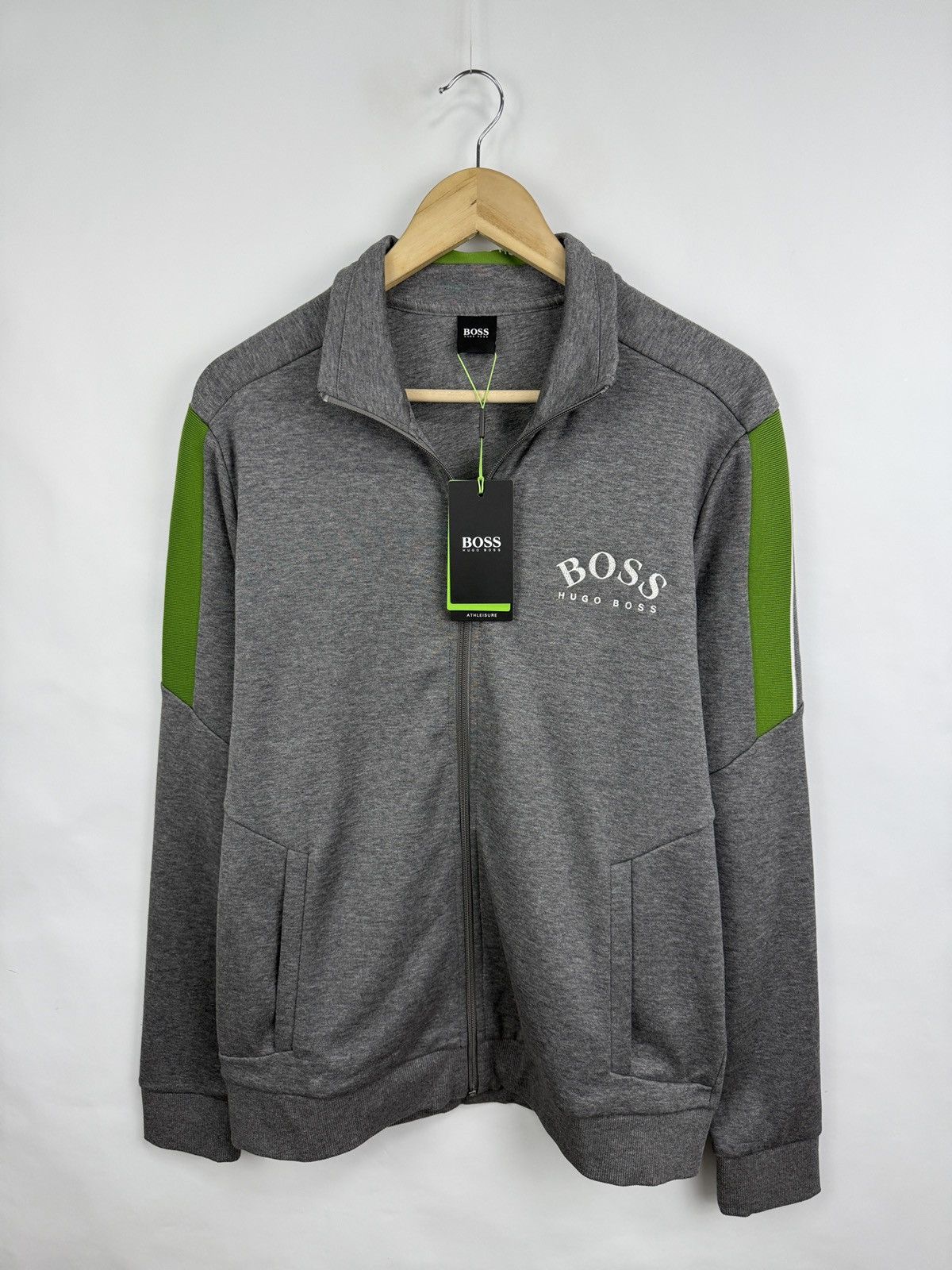 Hugo Boss 🇩🇪 NEW❗️BOSS Hugo Boss Athleisure Track Zip Jacket NWT Classic Size US M / EU 48-50 / 2 - 2 Thumbnail