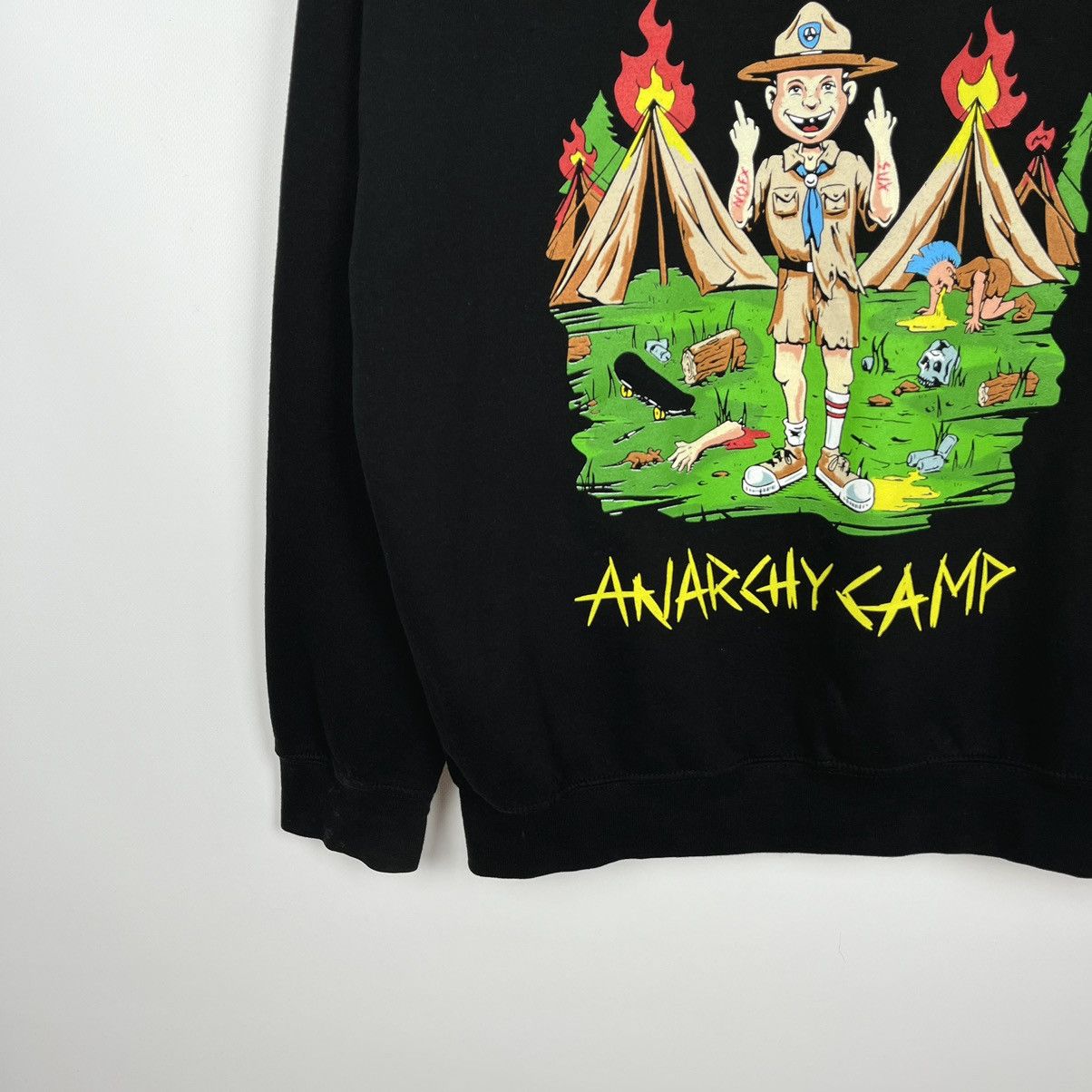 Band Tees Vintage NOFX Anarchy Camp punk rock band hoodie 00’s Size US L / EU 52-54 / 3 - 3 Thumbnail