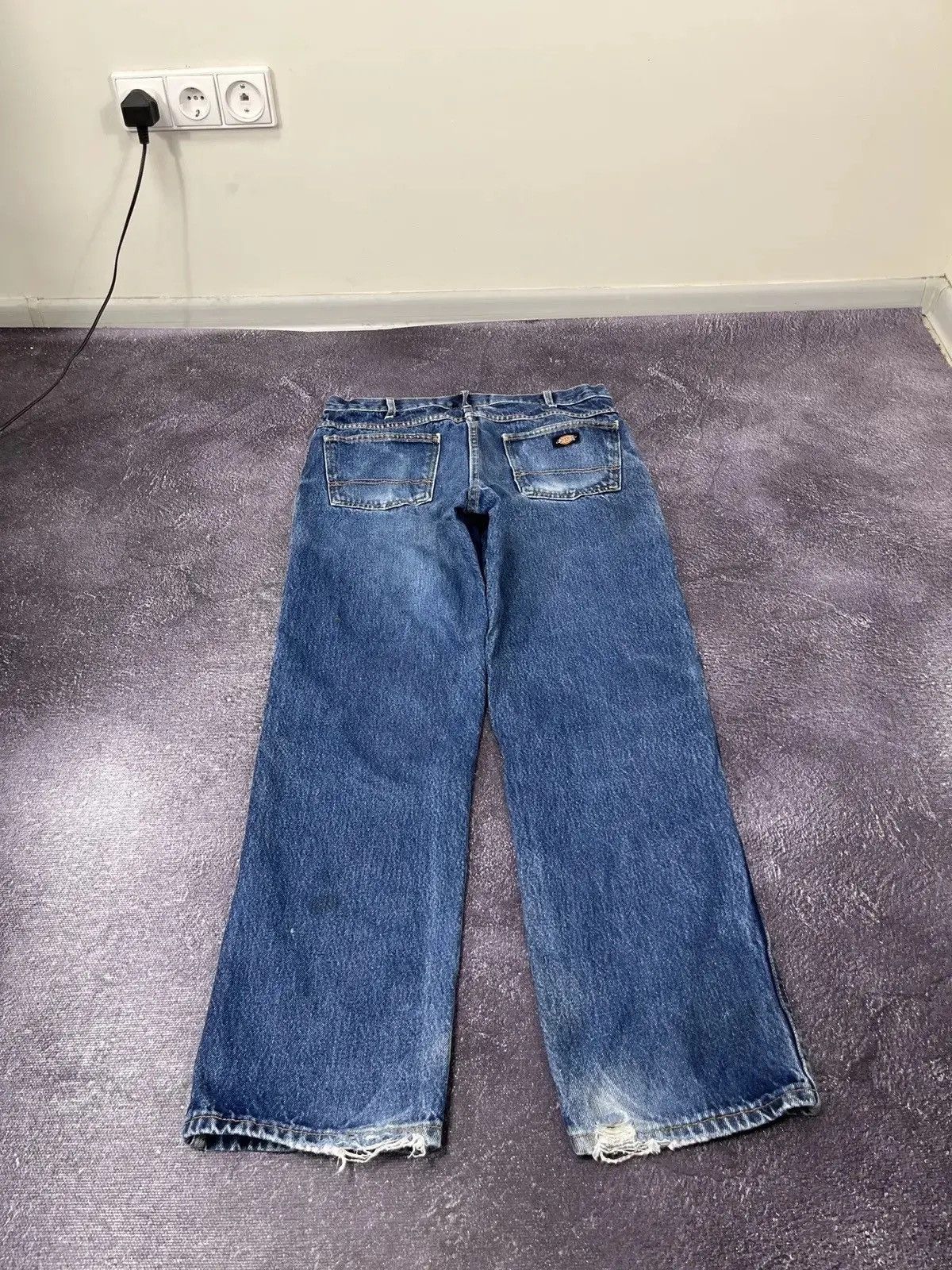 Dickies × Vintage Vintage Dickies Work Faded Blue Denim Hype Baggy Jeans Size US 36 / EU 52 - 3 Thumbnail