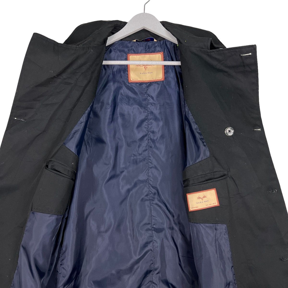 Japanese Brand 🔥 ZARA MAN BELT TRENCH COATS Size US M / EU 48-50 / 2 - 12 Thumbnail