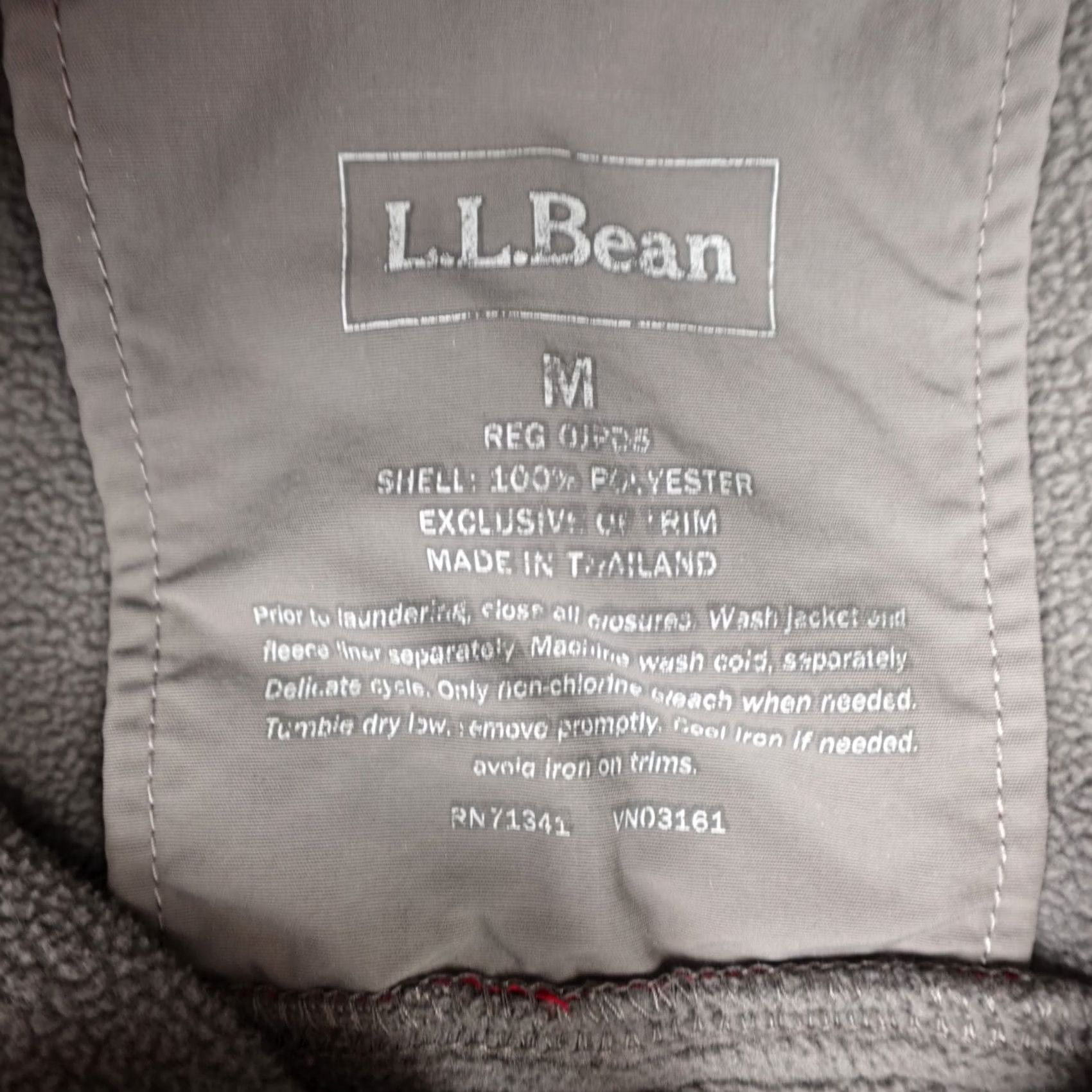 Vintage LL Bean Jacket Mens Medium Gray Full Zip Fleece Pullover Hiking Outdoor Size US M / EU 48-50 / 2 - 2 Thumbnail
