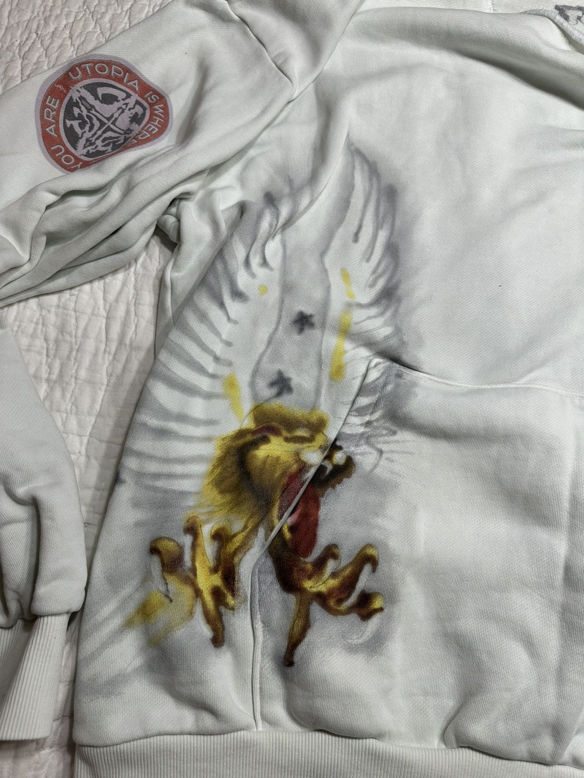 Travis Scott TRAVIS SCOTT UTOPIA TOUR UNFINISHED SAMPLE HOODIE- 2XL Size US XXL / EU 58 / 5 - 3 Thumbnail