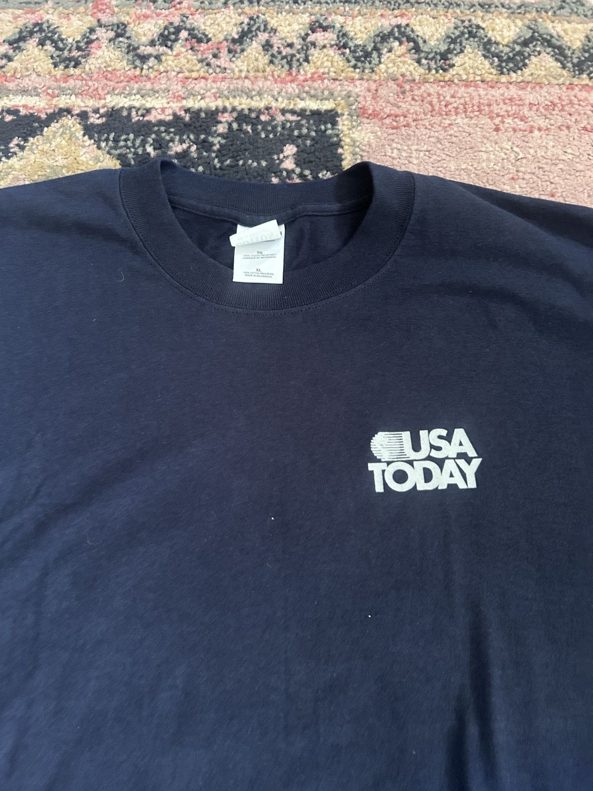 Vintage Vintage USA Today Logo T-Shirt Size US XL / EU 56 / 4 - 2 Thumbnail