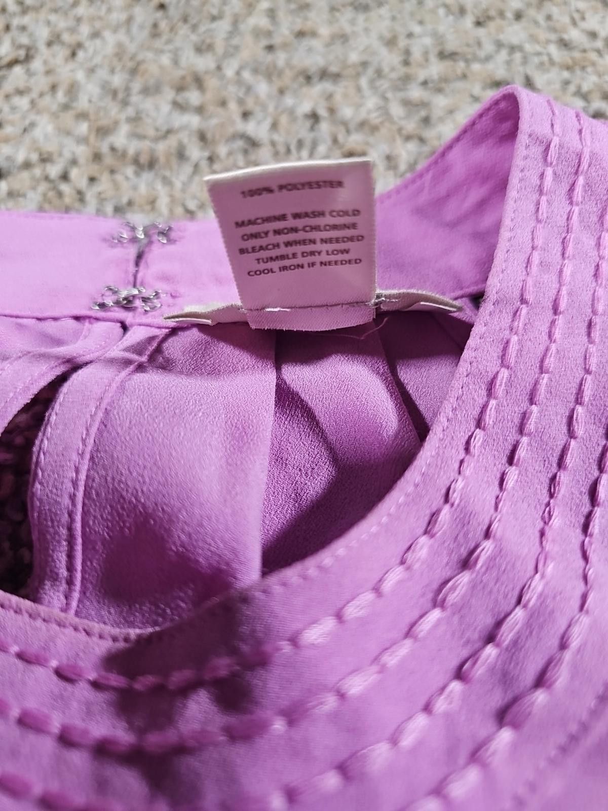 Designer Ann Taylor LOFT Size Small Purple Tank Top Size S / US 4 / IT 40 - 4 Thumbnail