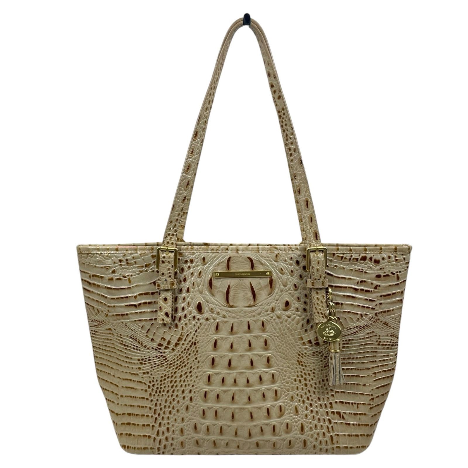 Brahmin Medium Asher Melbourne Tote Bag Shoulder Bag in Beige, Women's