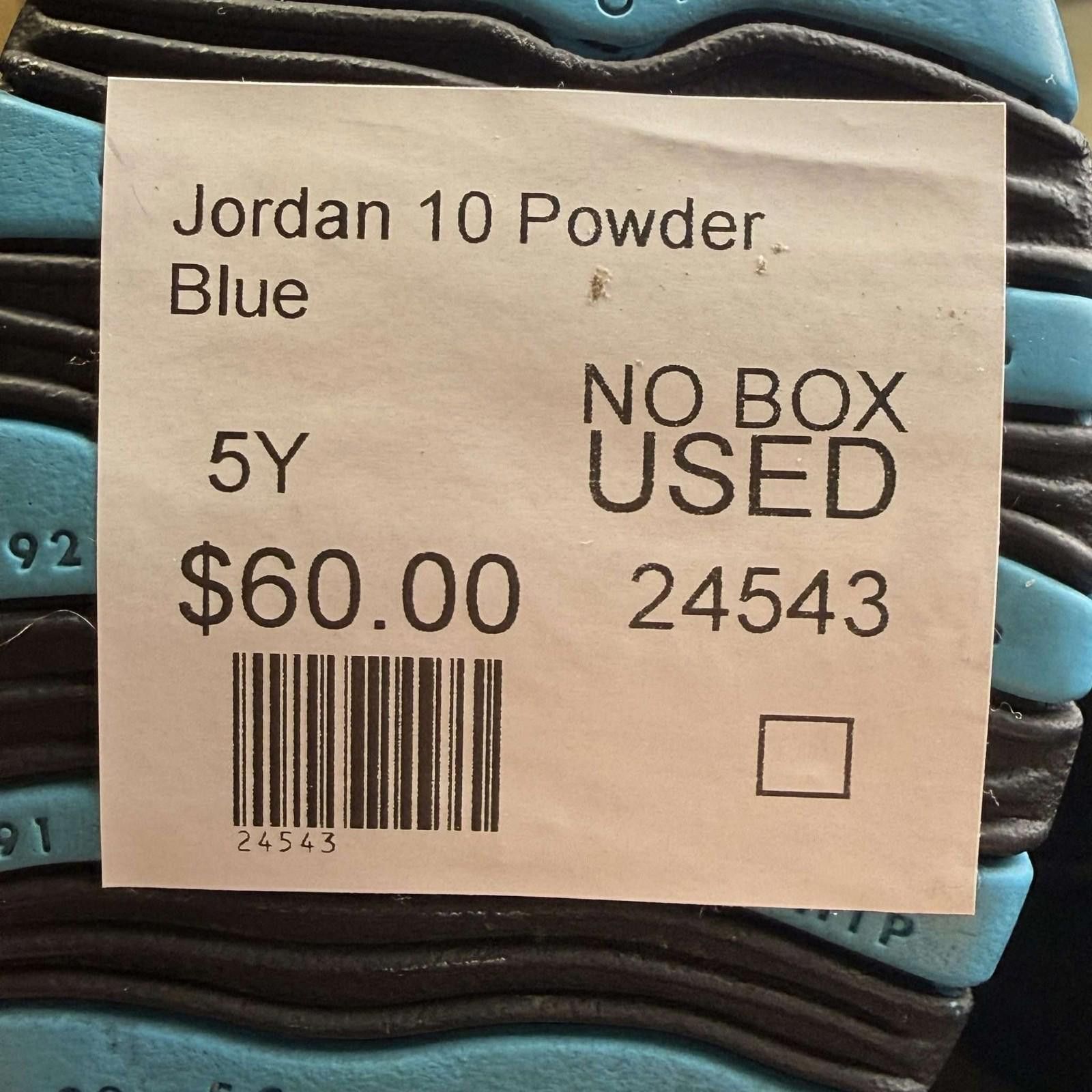 Jordan Brand Jordan 10 Powder Blue 5Y Used No Box 810806-106 Size US 5 / EU 37 - 8 Thumbnail
