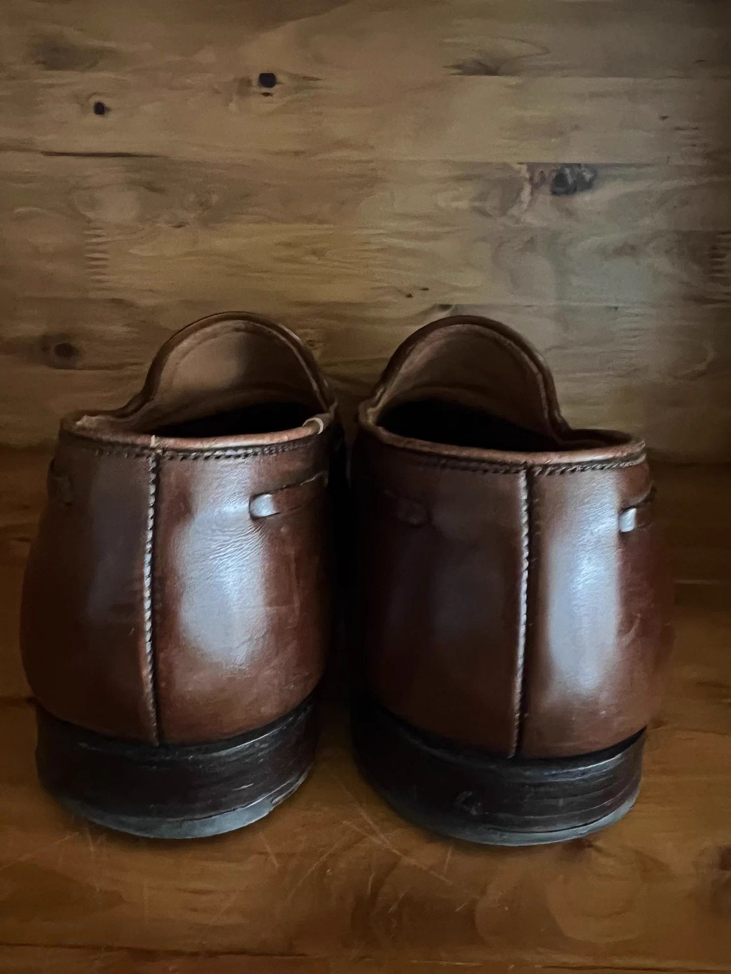 Crockett & Jones CROCKETT & JONES UK Made Leather Loafers Dark Brown 8.5E Size US 8.5 / EU 41-42 - 6 Thumbnail