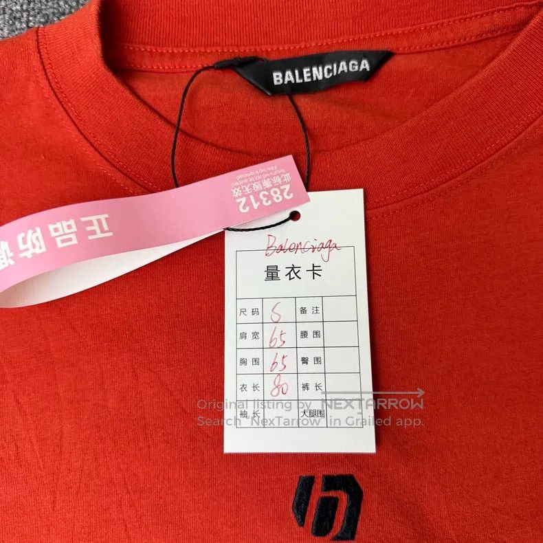 Balenciaga Balenciaga Casual simple Joker T-shirt orange Size US S / EU 44-46 / 1 - 5 Thumbnail