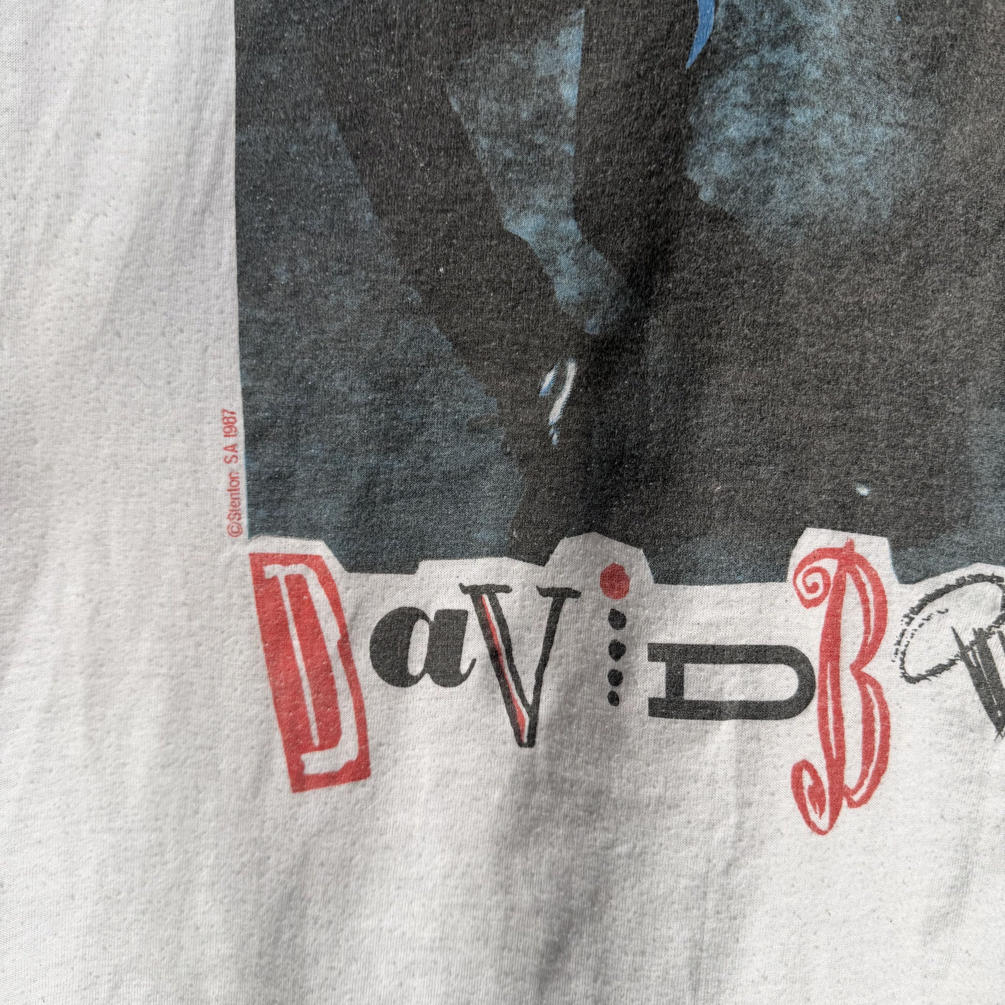Other Vtg David Bowie Glass Spider Tour T Shirt Mens Single Stitch Size US XL / EU 56 / 4 - 2 Thumbnail