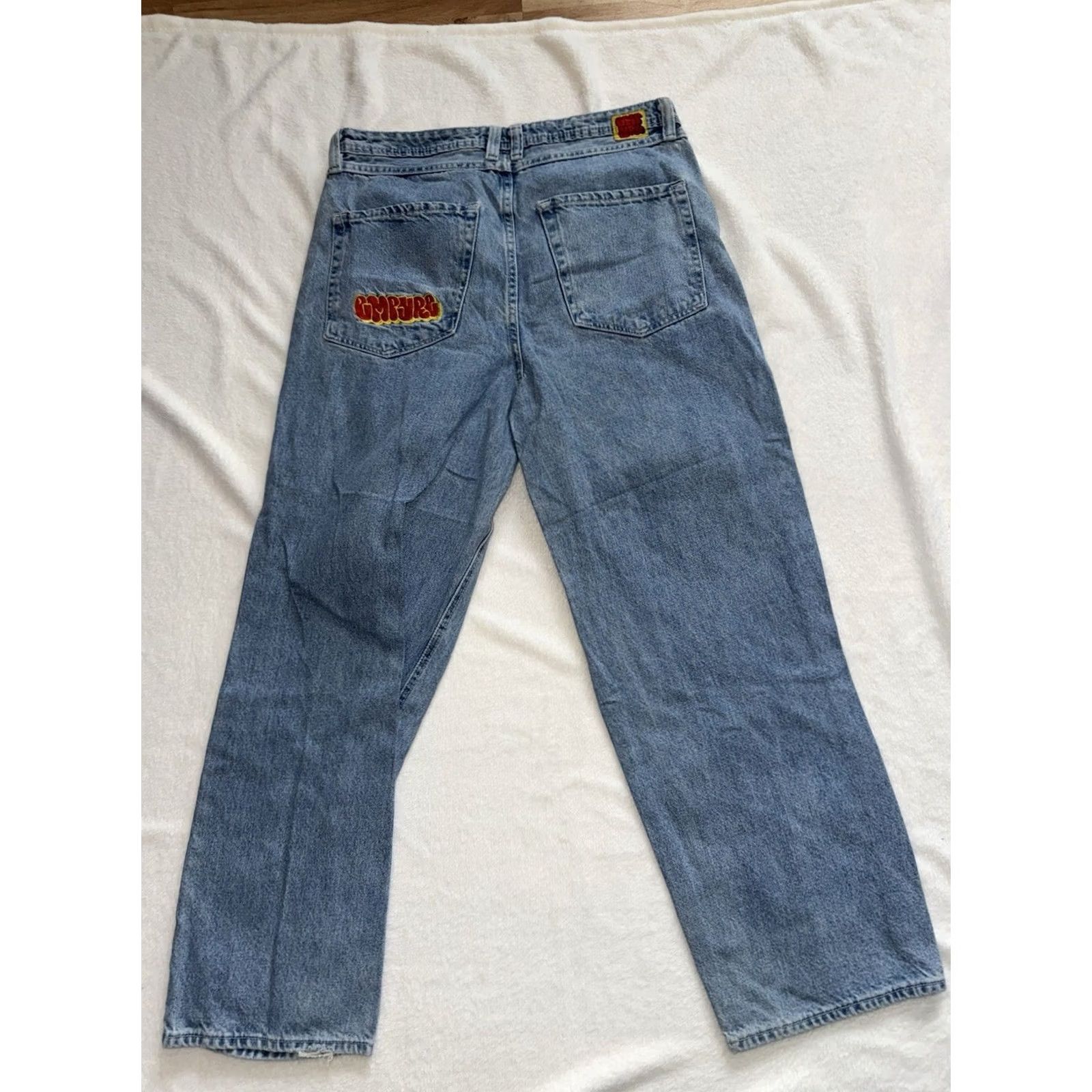 Empyre VINTAGE Empyre Jeans Men’s Relaxed Baggy Skater Jeans 34 Blue Embroidered Size US 34 / EU 50 - 4 Thumbnail