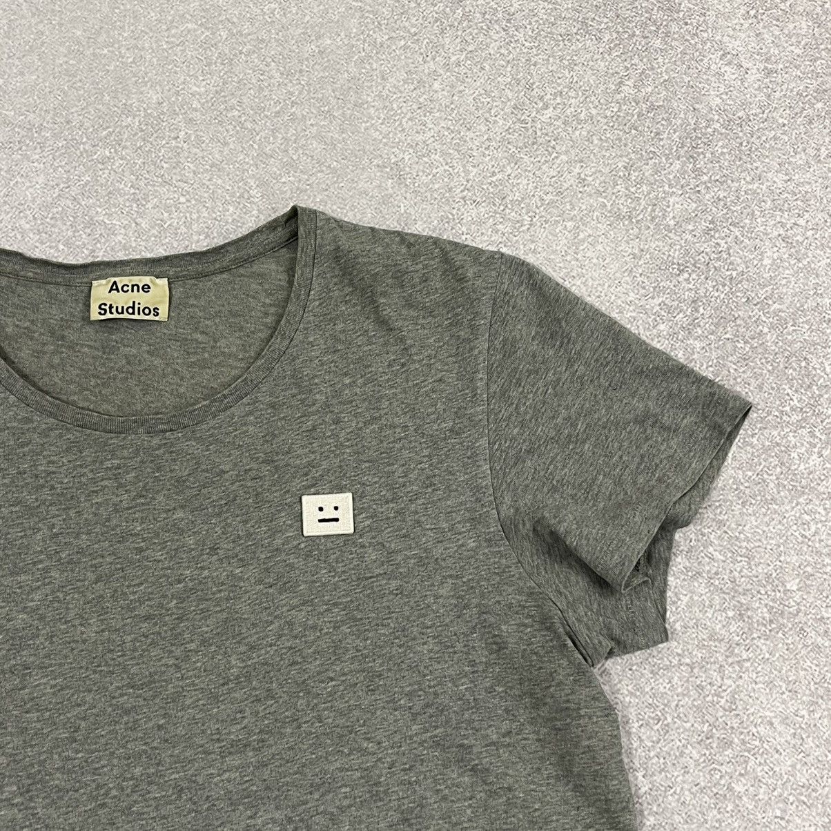 Acne Studios Grey Acne Studios cotton tee t-shirt with white logo Size S / US 4 / IT 40 - 3 Thumbnail