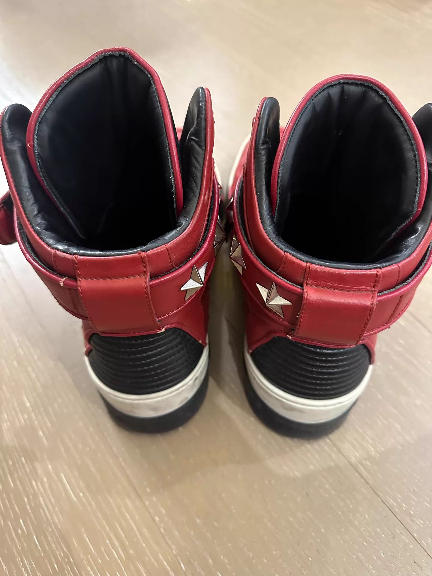 Givenchy Givenchy Tyson Black Red Stud Star Shoes 43 Size US 10 / EU 43 - 3 Thumbnail
