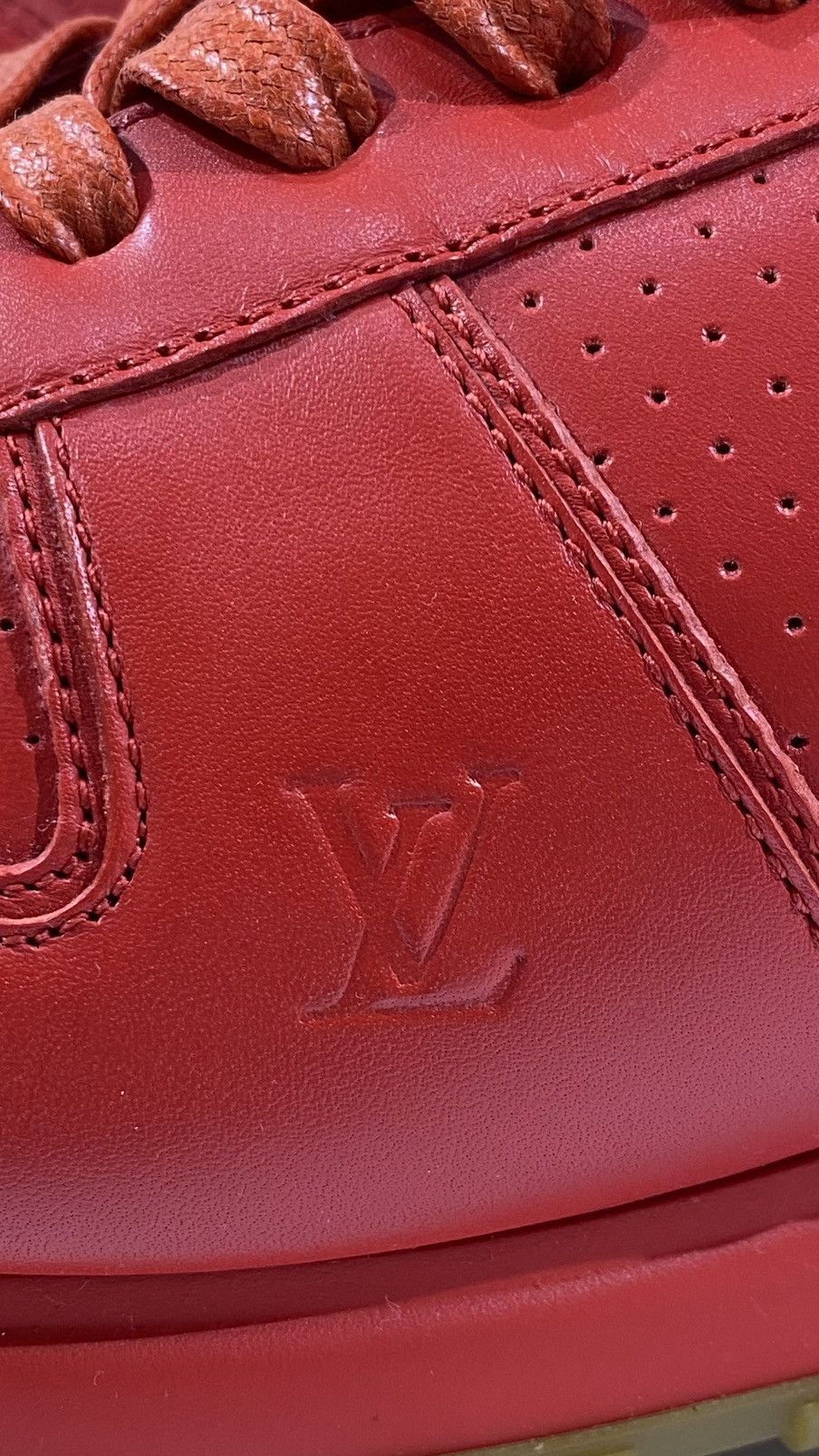 Louis Vuitton × Supreme Louis Vuitton X Supreme Sz10 Run Away sneakers Red Size US 10 / EU 43 - 7 Thumbnail