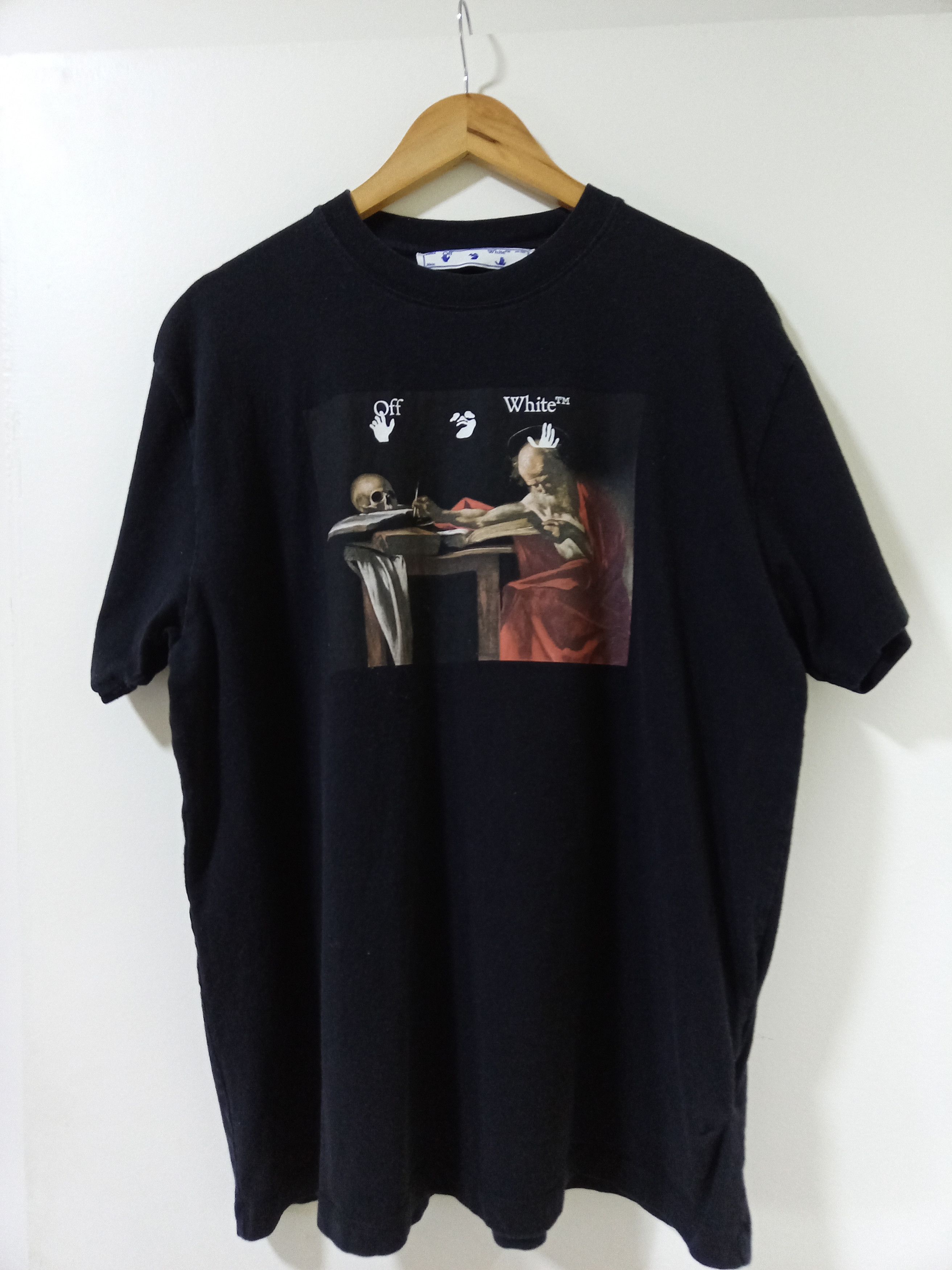 Off-White Offwhite Caravaggio Graphic Tee Size US XXS / EU 40 - 1 Thumbnail