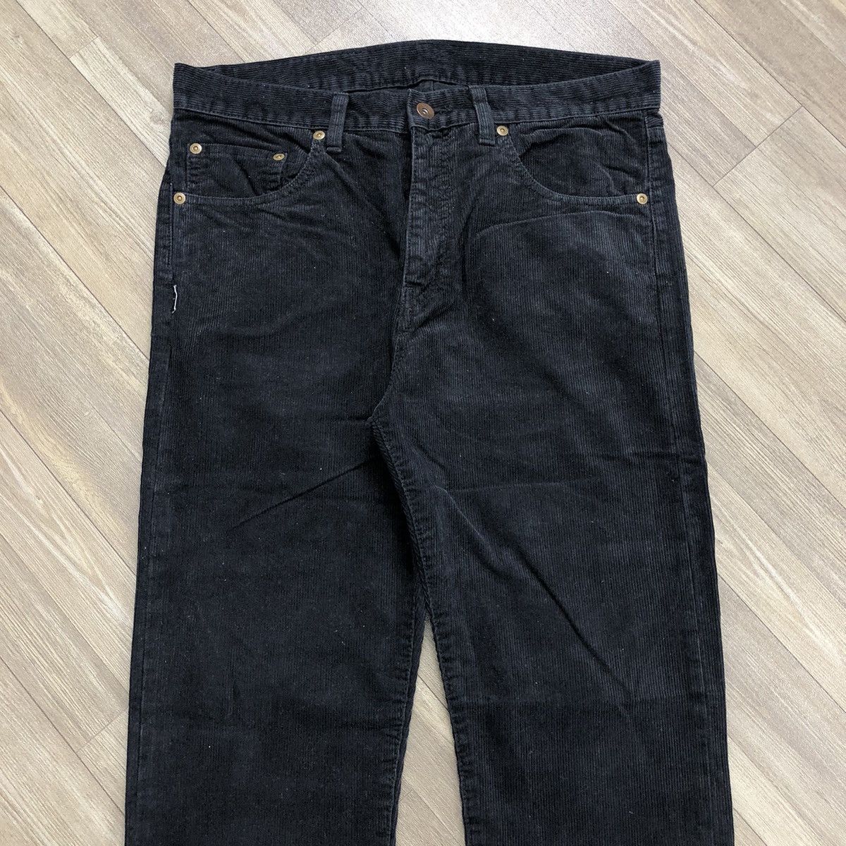 Japanese Brand × Neighborhood 2000s Neighborhood Black Corduroy Pants Size US 33 - 2 Thumbnail