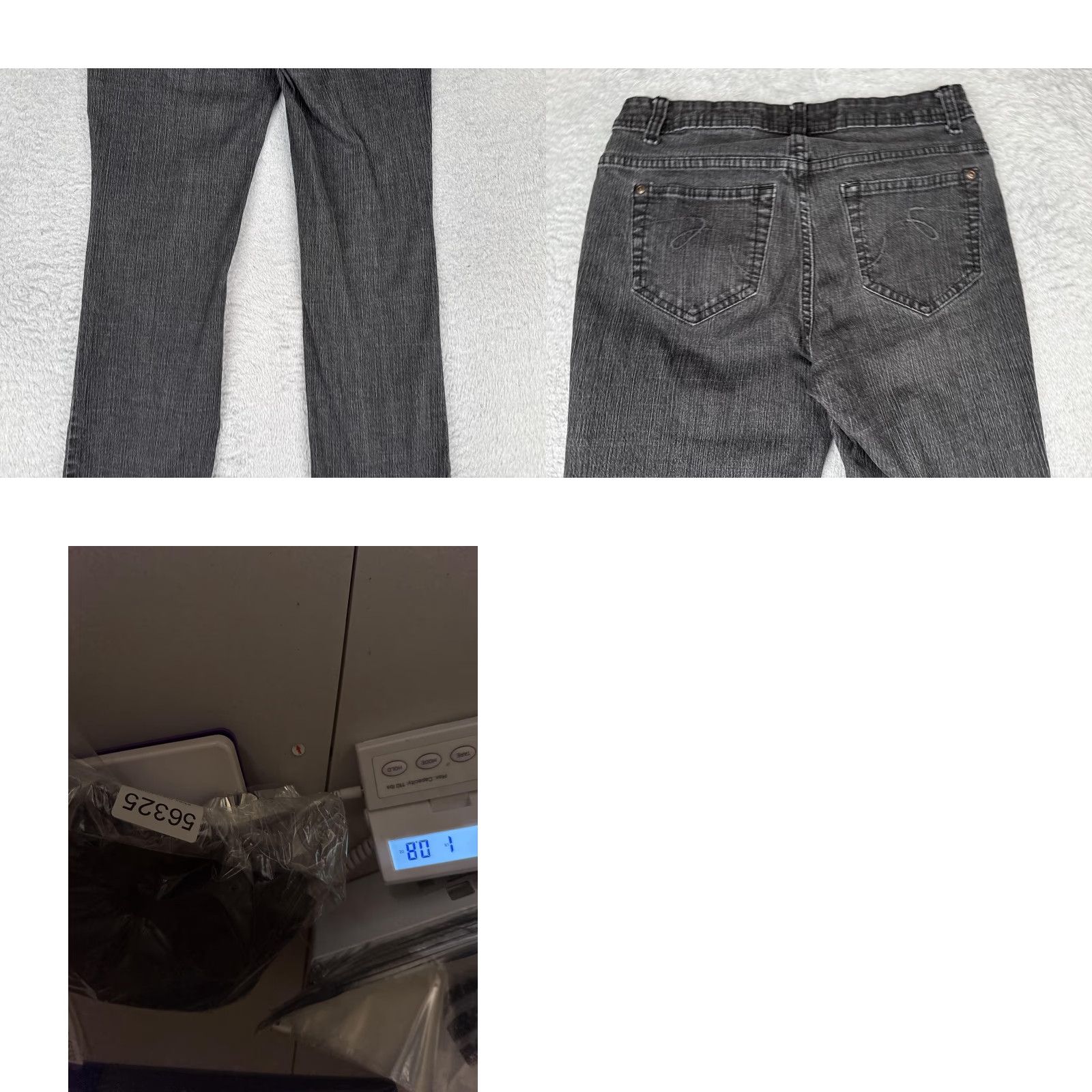 Faded Glory Faded Glory Jeans Womens Petite 4 Bootcut Denim Charcoal Mid Rise 26x29 Stretch 5-Pocket Logo Zipper Jeans Mens? Size 27" / US 4 / IT 40 - 10 Thumbnail