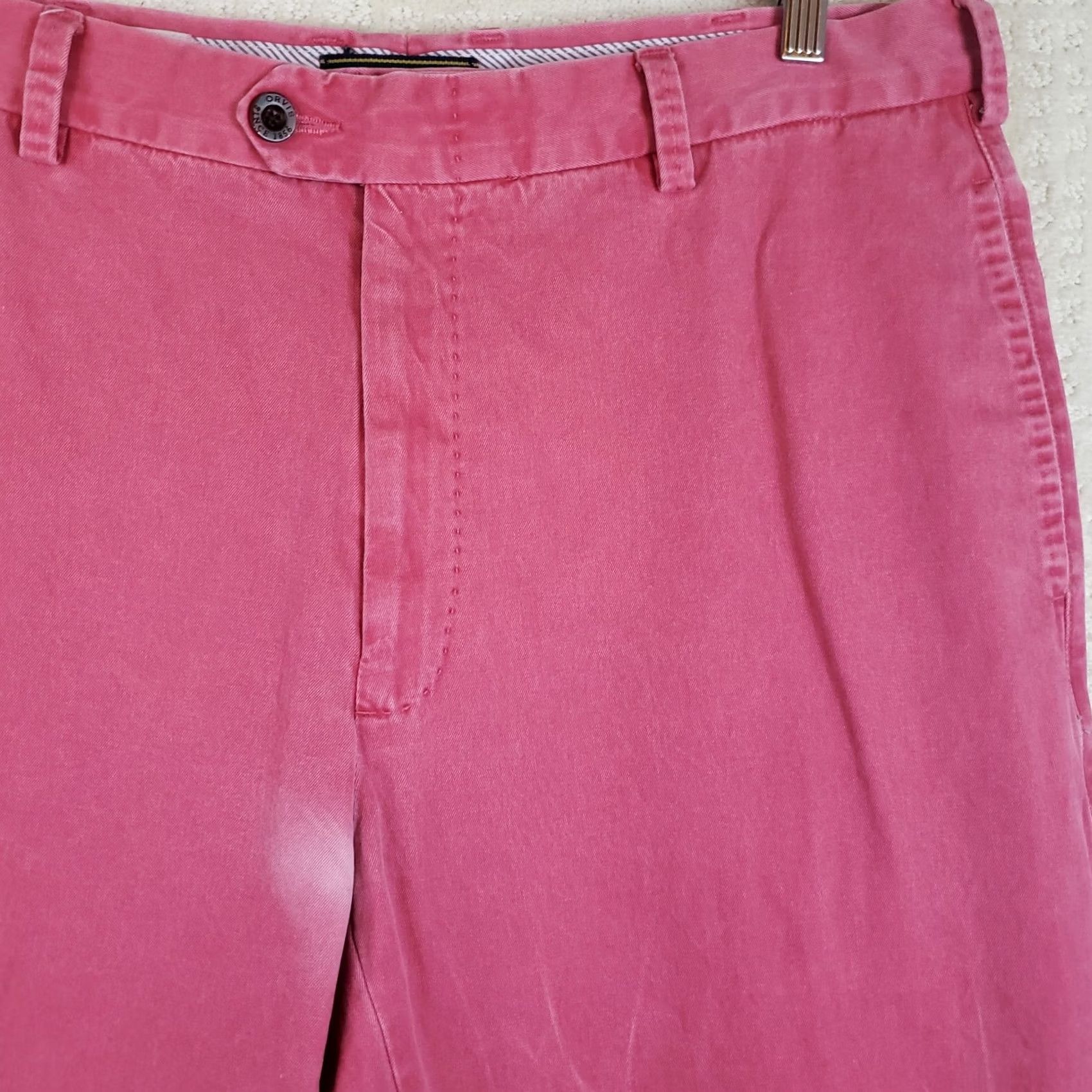 Orvis Orvis Nantucket Red Pants Men’s Chino 36 x 31 Cotton Twill Flat Front Casual Business Travel Size US 36 / EU 52 - 5 Thumbnail