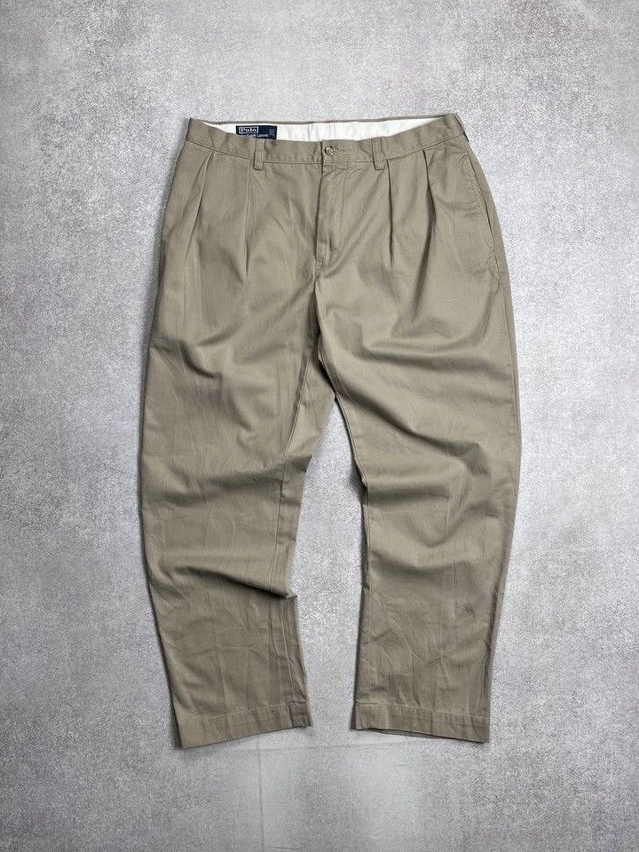 Polo Ralph Lauren × Vintage Vintage Polo Ralph Lauren Baggy Chino Pants Y2K 36x30 Size US 36 / EU 52 - 3 Thumbnail