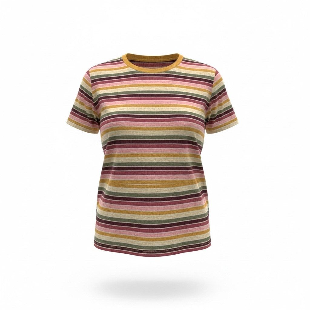 Loft LOFT Vintage Soft Striped Tunic Top Small Pink Mustard Green Size S / US 4 / IT 40 - 1 Thumbnail