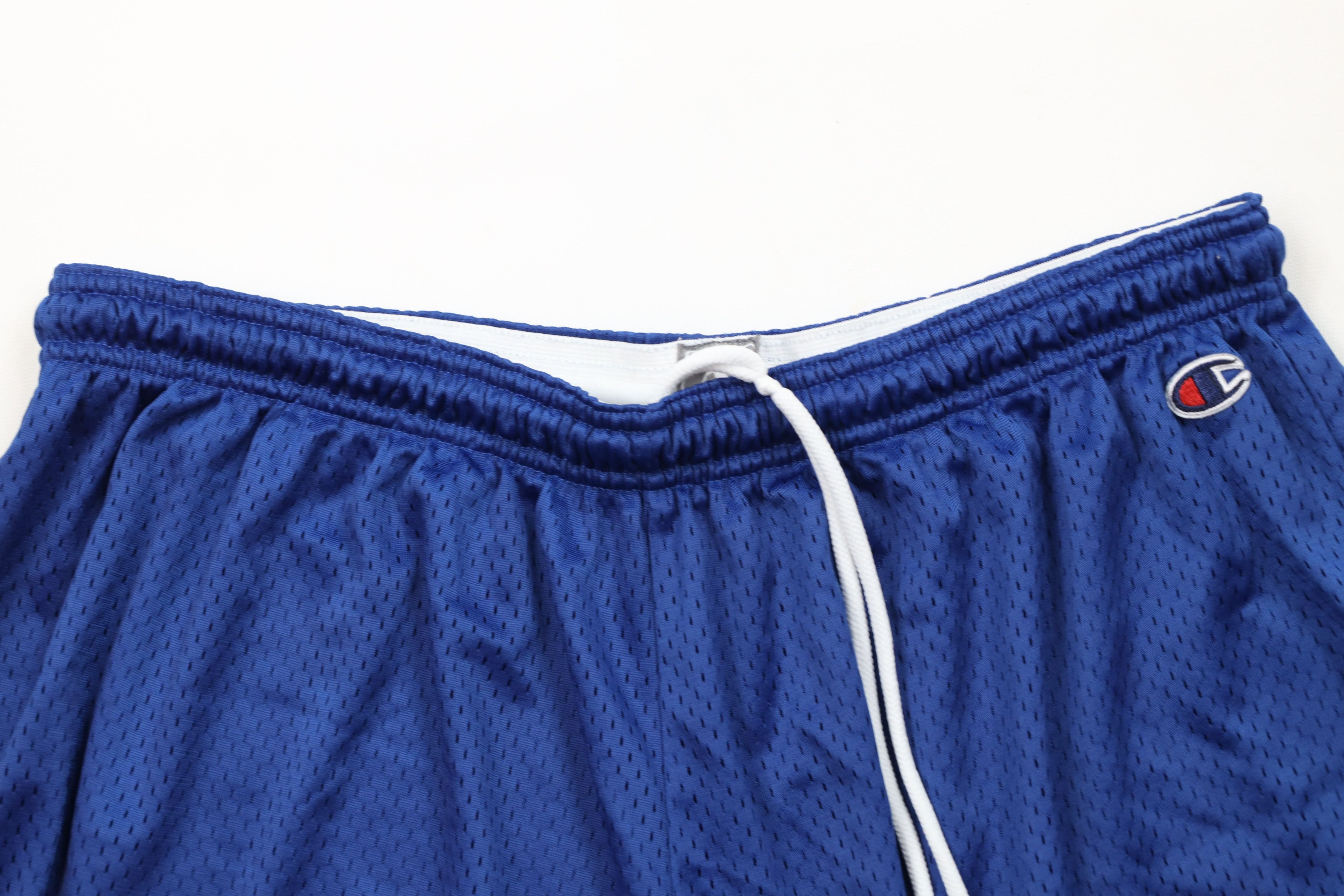 Champion Vintage Y2K Champion Logo Above Knee Mesh Shorts Royal Blue Size 38" / US 16 / IT 52 - 2 Thumbnail