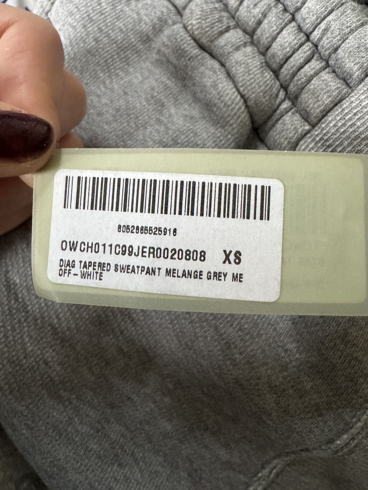 Off-White Off-White Diag Tapered Sweatpants Size US 26 / EU 42 - 23 Thumbnail