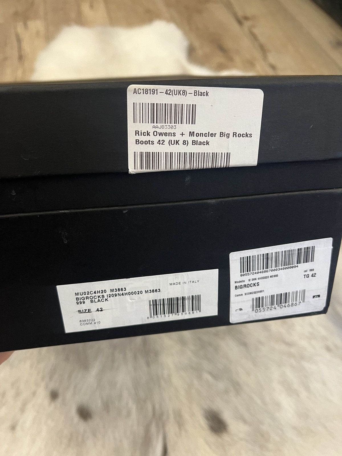 Moncler × Rick Owens 🚨Rick Owens Bigrocks Boot Moncler Black Size US 9 / EU 42 - 10 Thumbnail