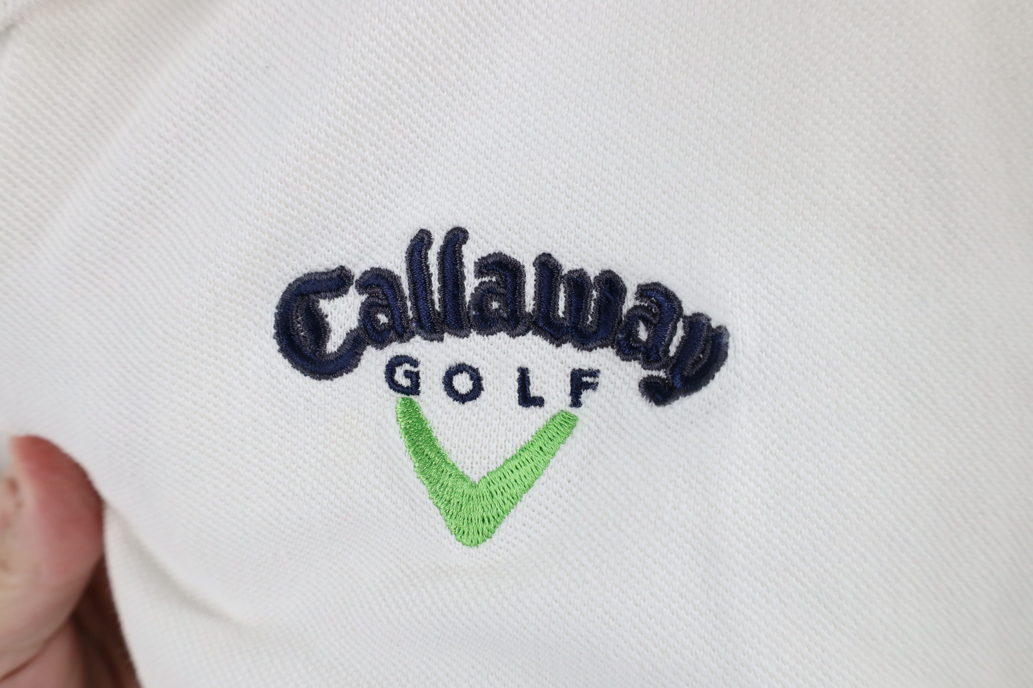 Callaway × Vintage Vintage 90s Callaway Golf Collared Golfing Polo Shirt White Size US L / EU 52-54 / 3 - 5 Thumbnail