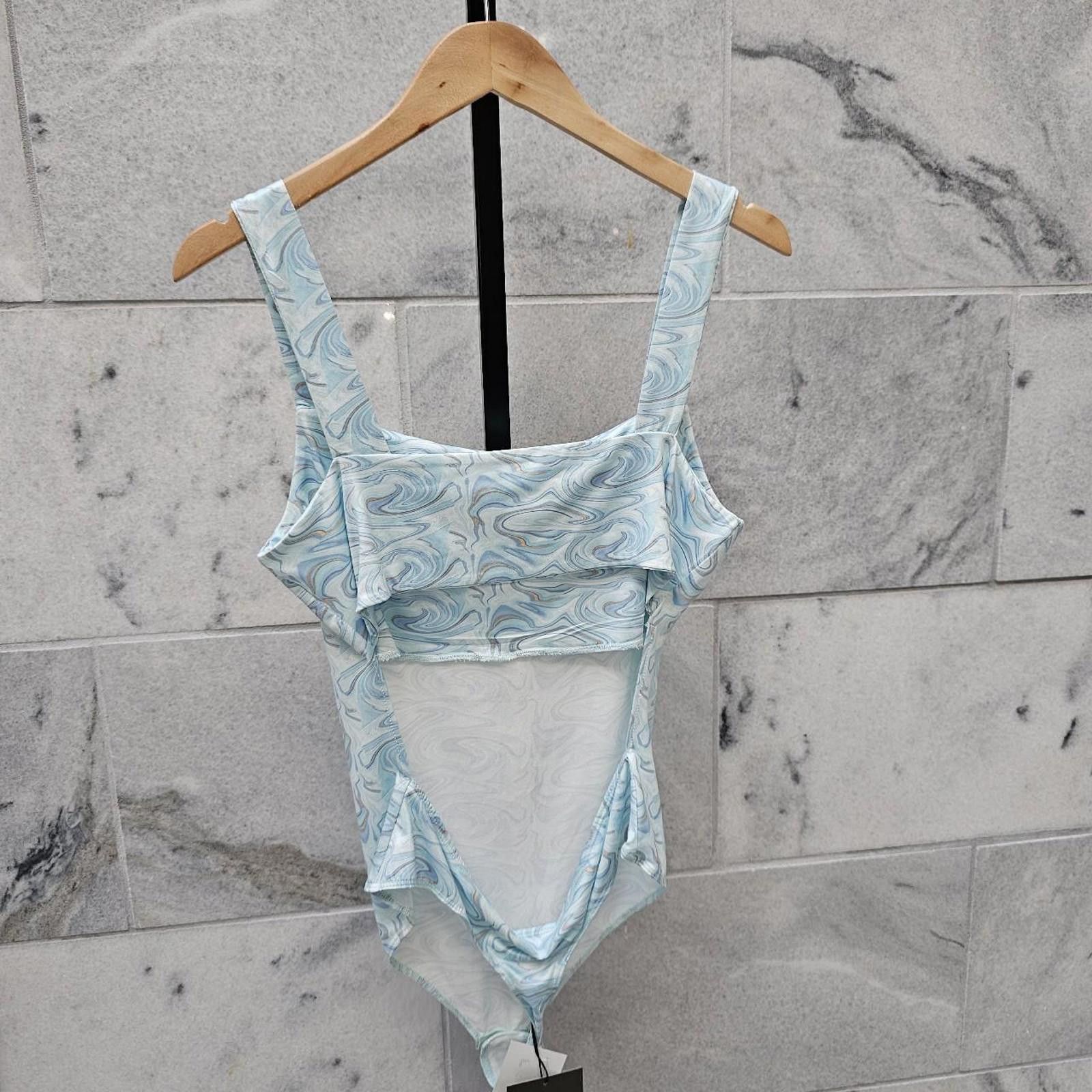 Other Women's Blue Boho Vibe Bodysuit Size ONE SIZE - 5 Thumbnail