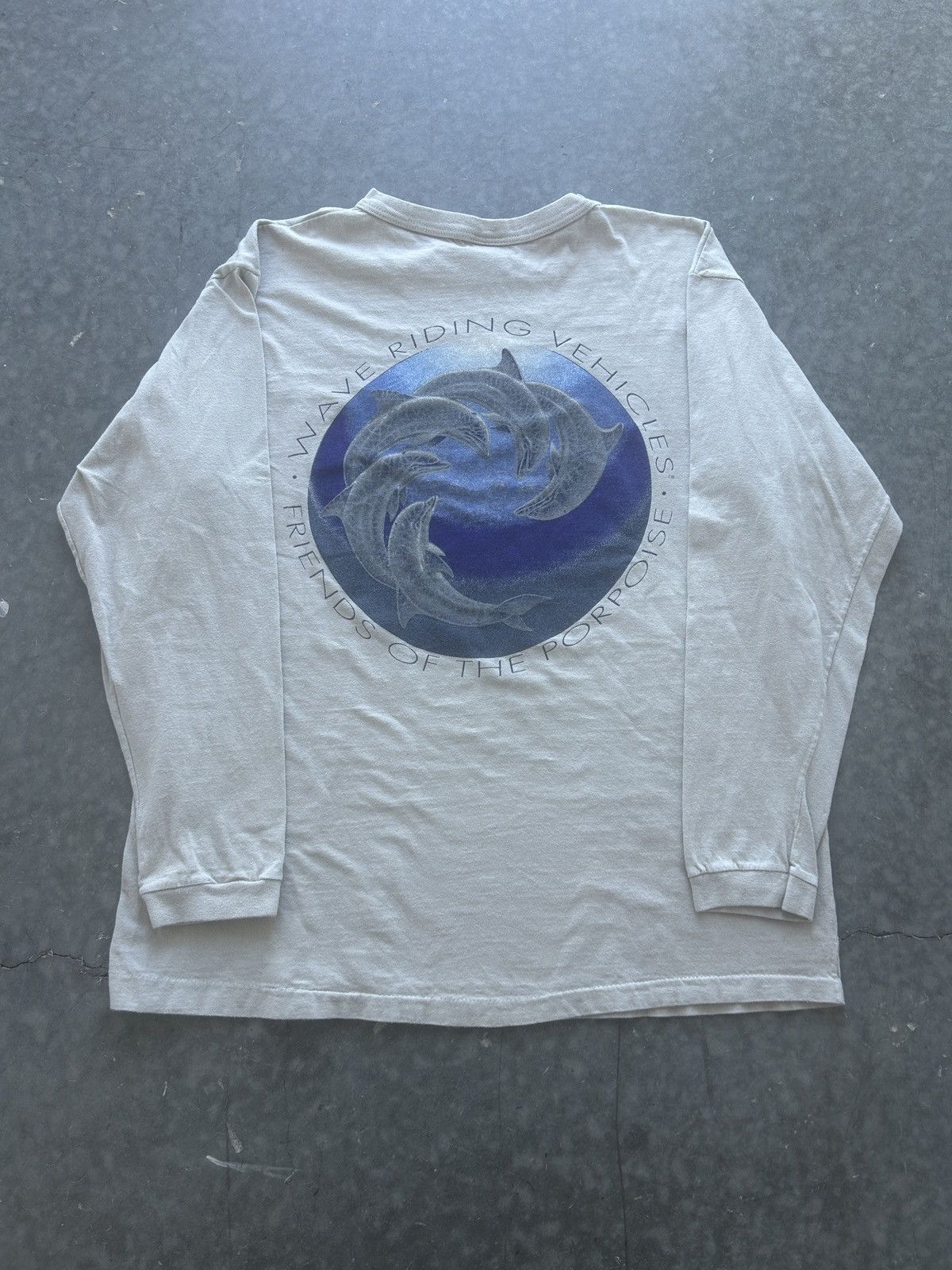 Vintage Vintage 90s Wave Riding Vehicles Long Sleeve Graphic Tee Size US L / EU 52-54 / 3 - 1 Thumbnail