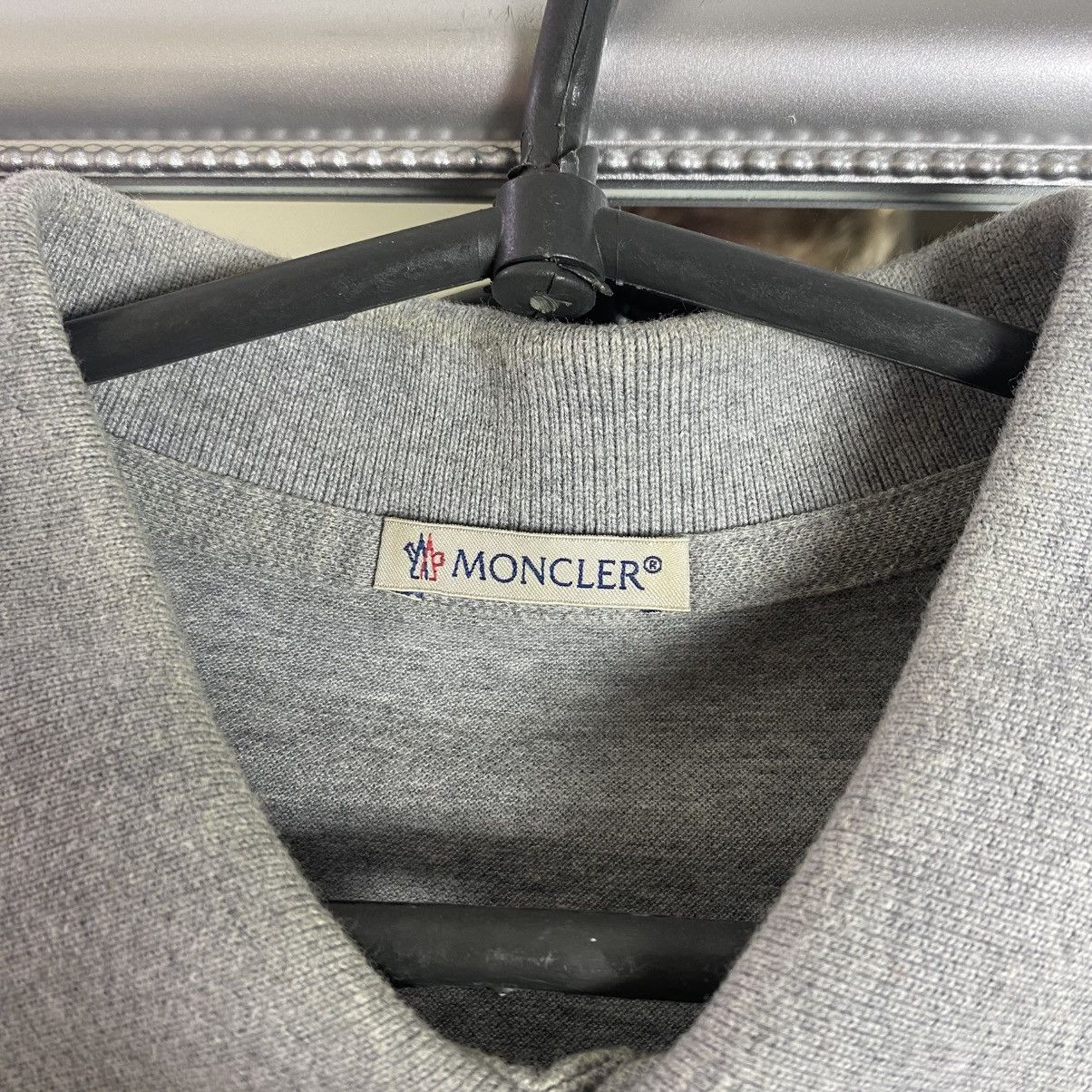 Moncler Vintage Luxury Polo Moncler Grey L size Size US L / EU 52-54 / 3 - 5 Thumbnail
