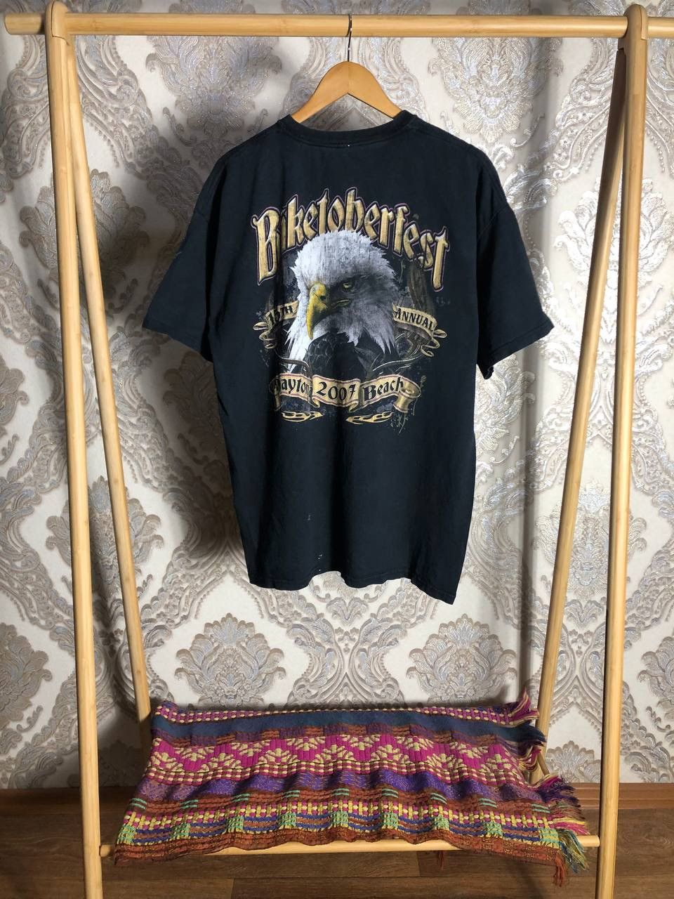 Harley Davidson × Vintage VERY RARE BIKE TO BER FEST MOTORCYCLE DOUBLE PRINTED T-SHIRT Size US L / EU 52-54 / 3 - 1 Thumbnail