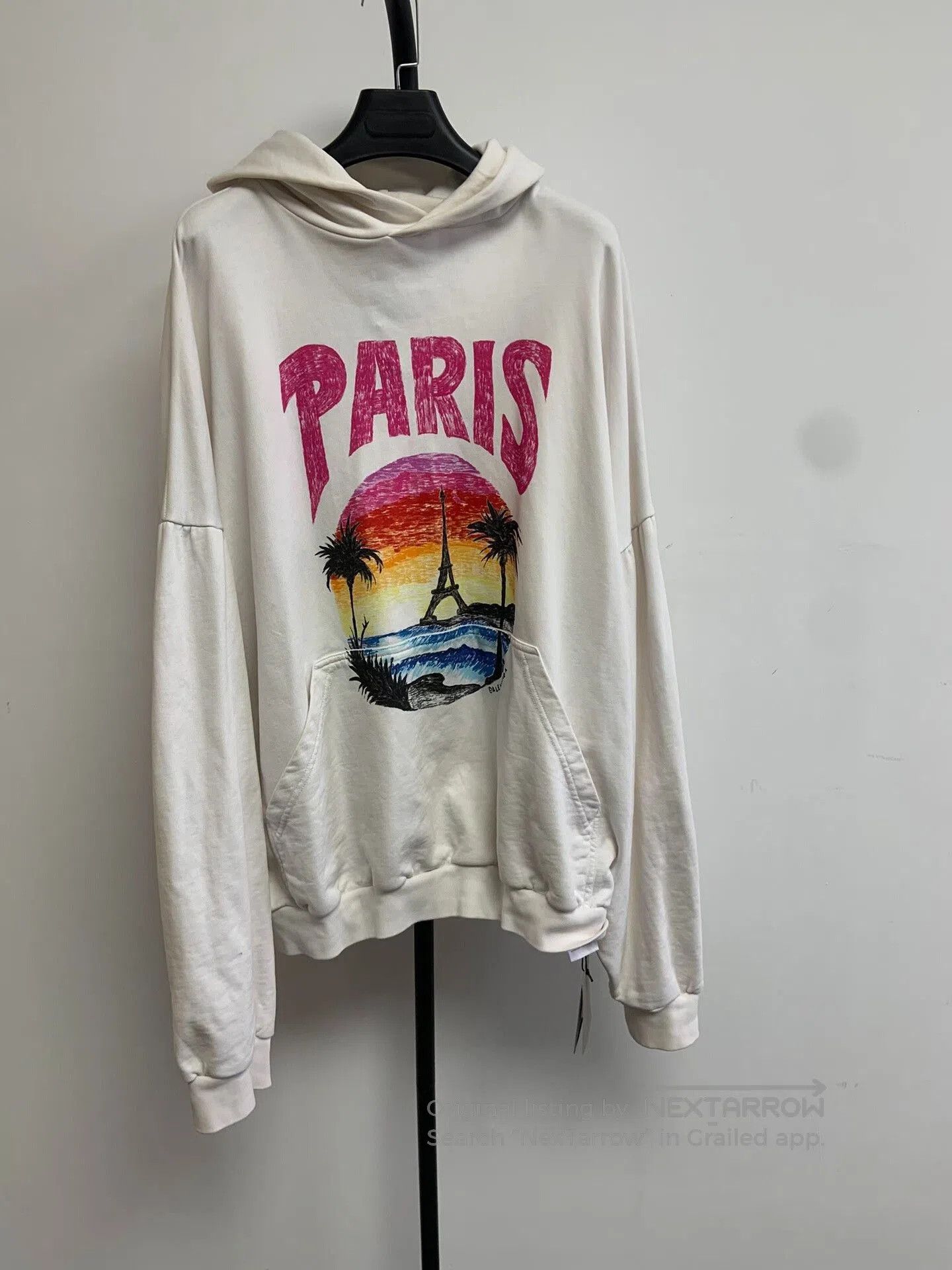 Balenciaga Balenciaga Oversized Logo Print Hooded Sweatshirt. Size US L / EU 52-54 / 3 - 1 Thumbnail